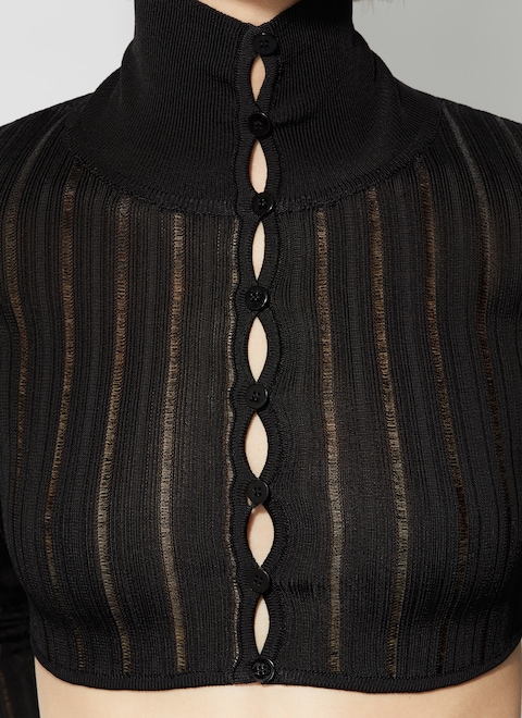 Shiny crinoline cardigan - maison-alaia.com