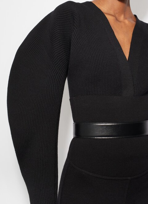 Rib knit cardigan - maison-alaia.com