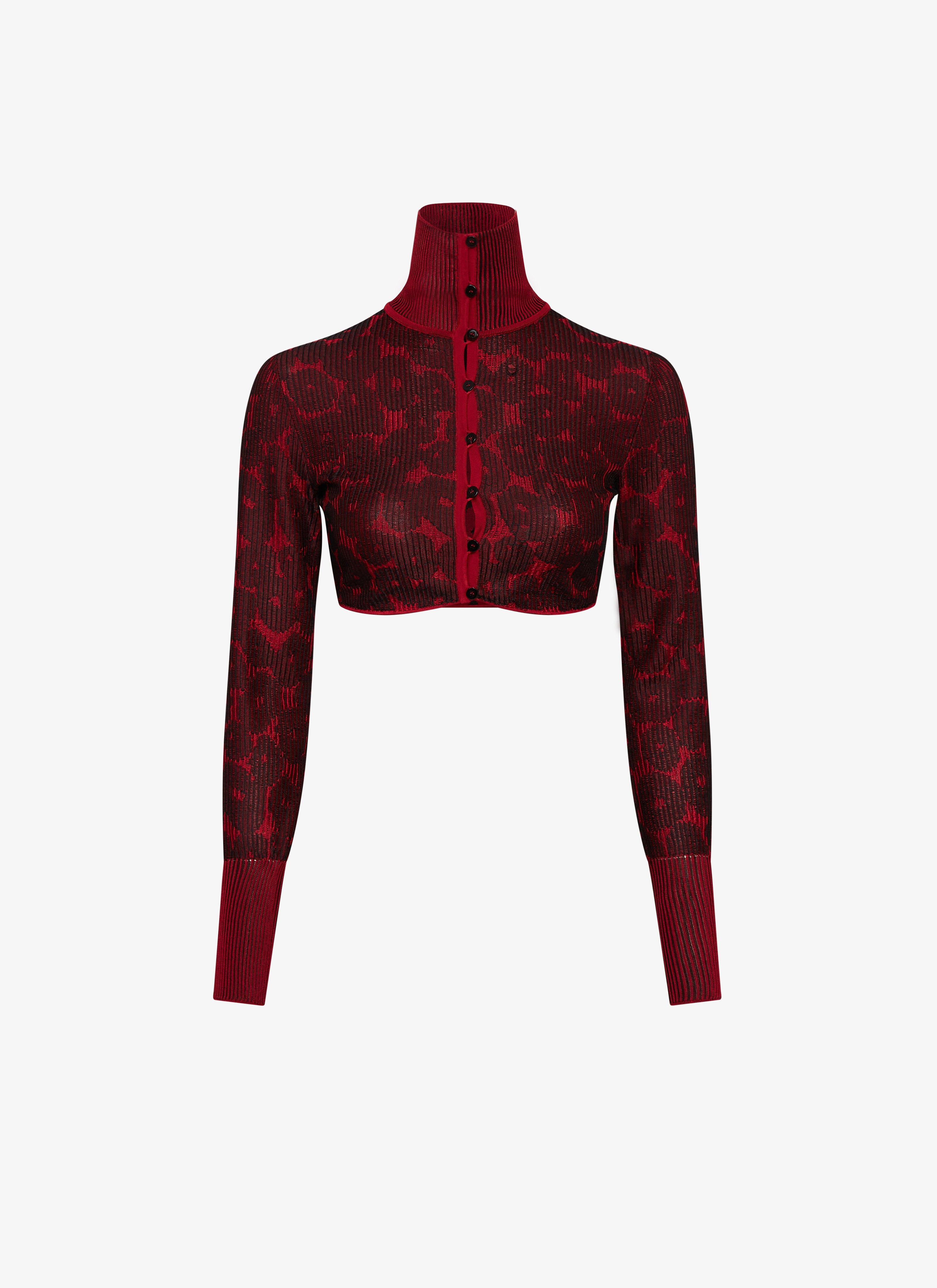 Jacquard crinoline cardigan  - maison-alaia.com