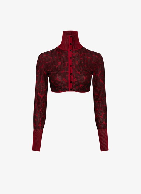 Jacquard crinoline cardigan  - maison-alaia.com