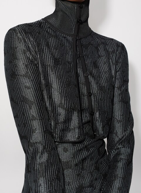 Jacquard crinoline cardigan  - maison-alaia.com