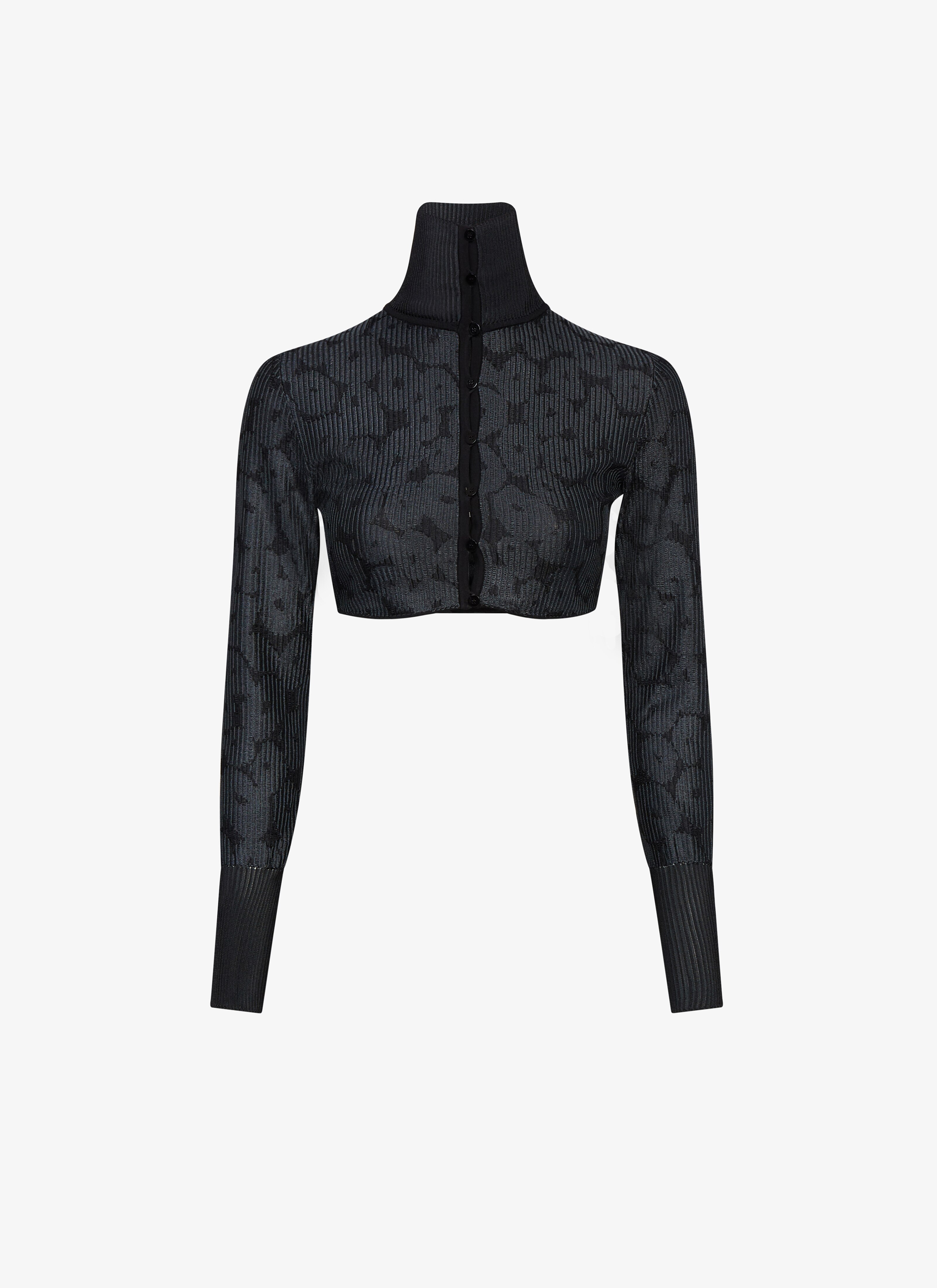 Jacquard crinoline cardigan  - maison-alaia.com