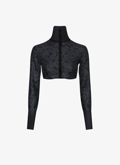 Jacquard crinoline cardigan  - maison-alaia.com