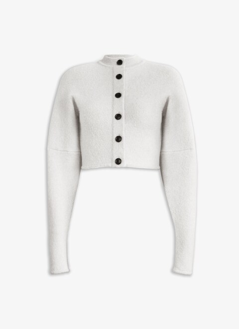ALPACA CROPPED CARDIGAN - maison-alaia.com