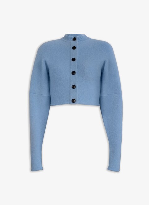 ALPACA CROPPED CARDIGAN - maison-alaia.com