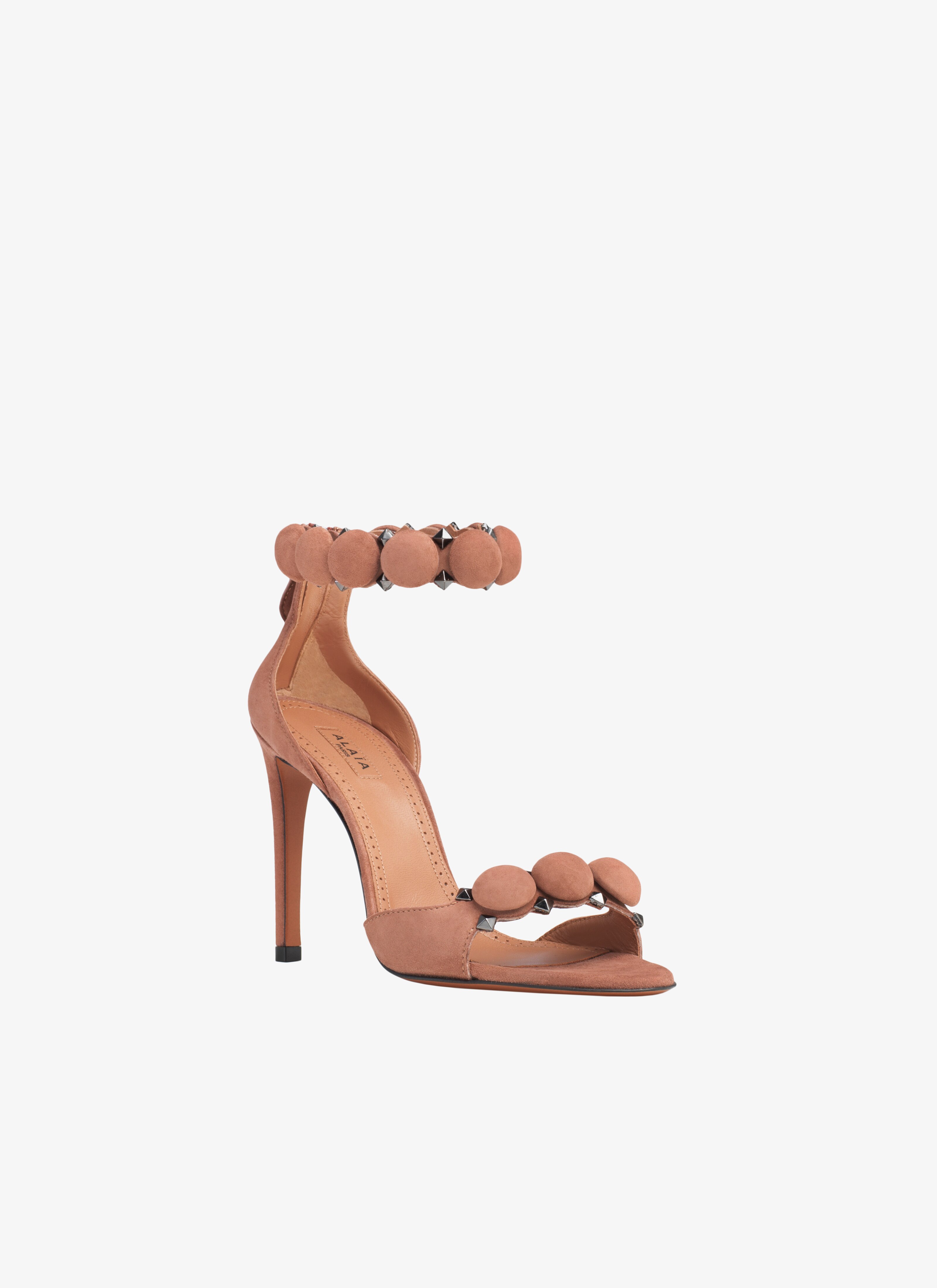 ALAÏA TOBACCO SANDALS