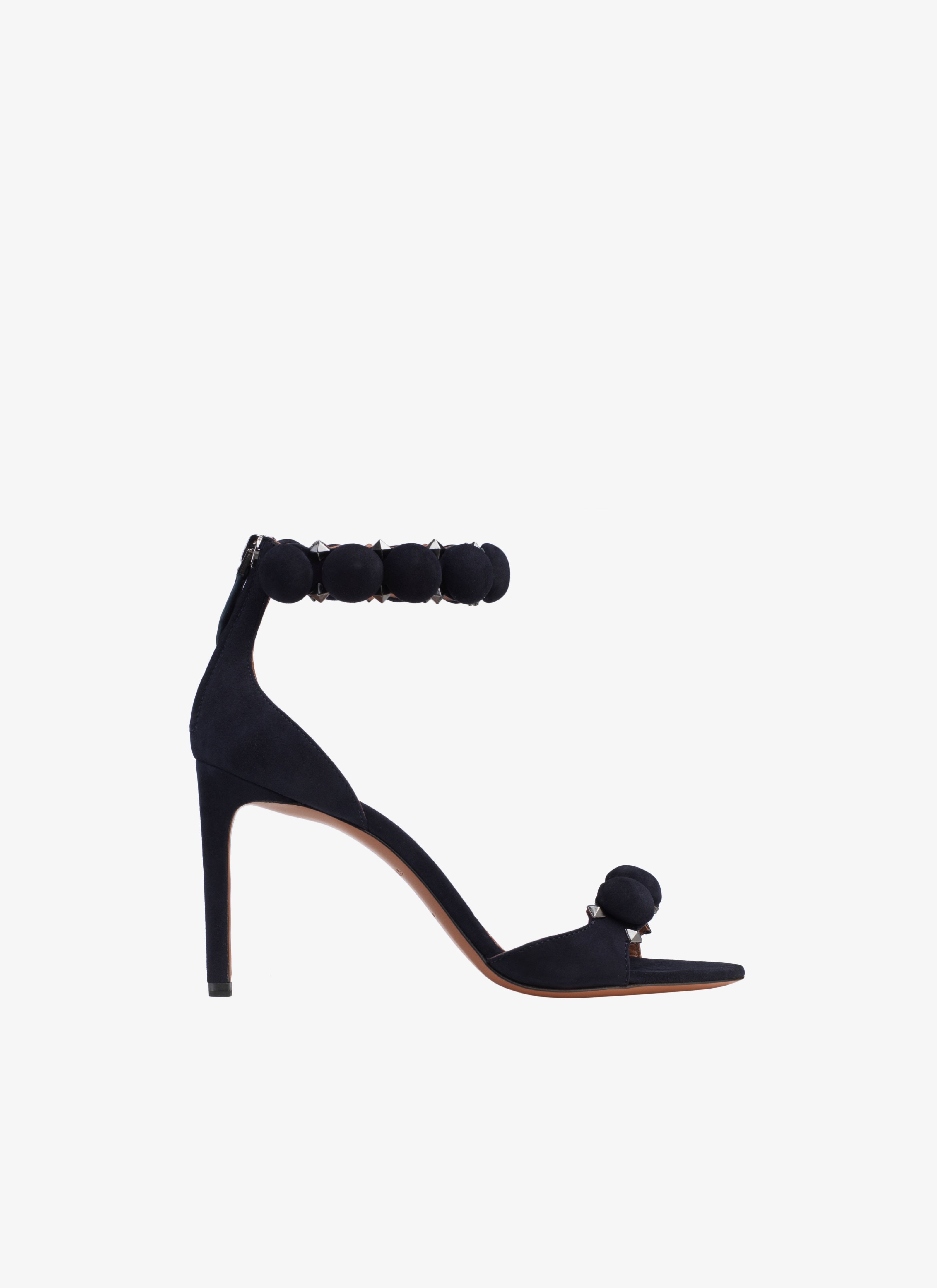 ALAÏA NIGHT BLUE STILETTO SANDAL 