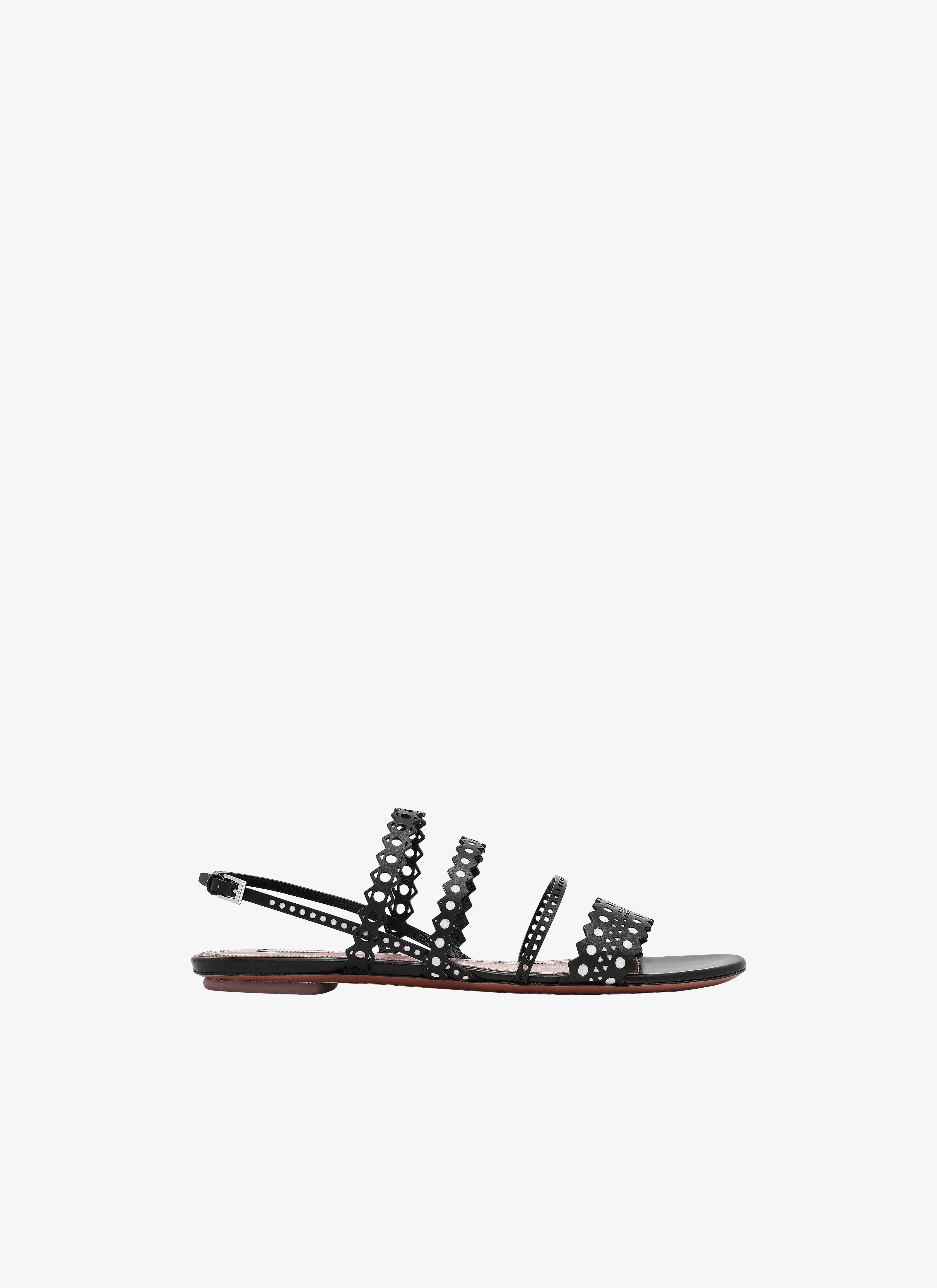 ALAÏA SANDALS NERO/BIANCO