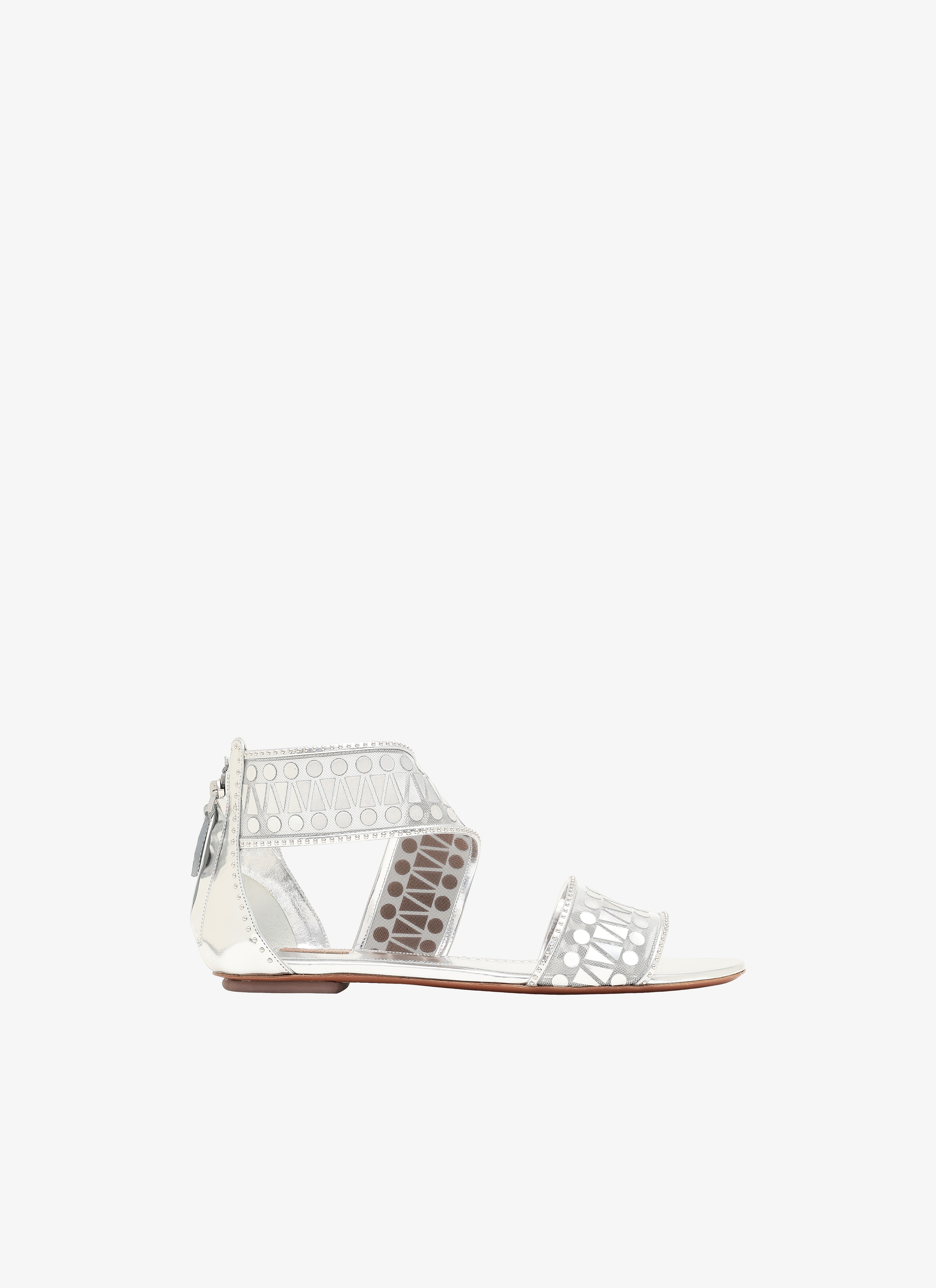 ALAÏA SILVER SANDALS