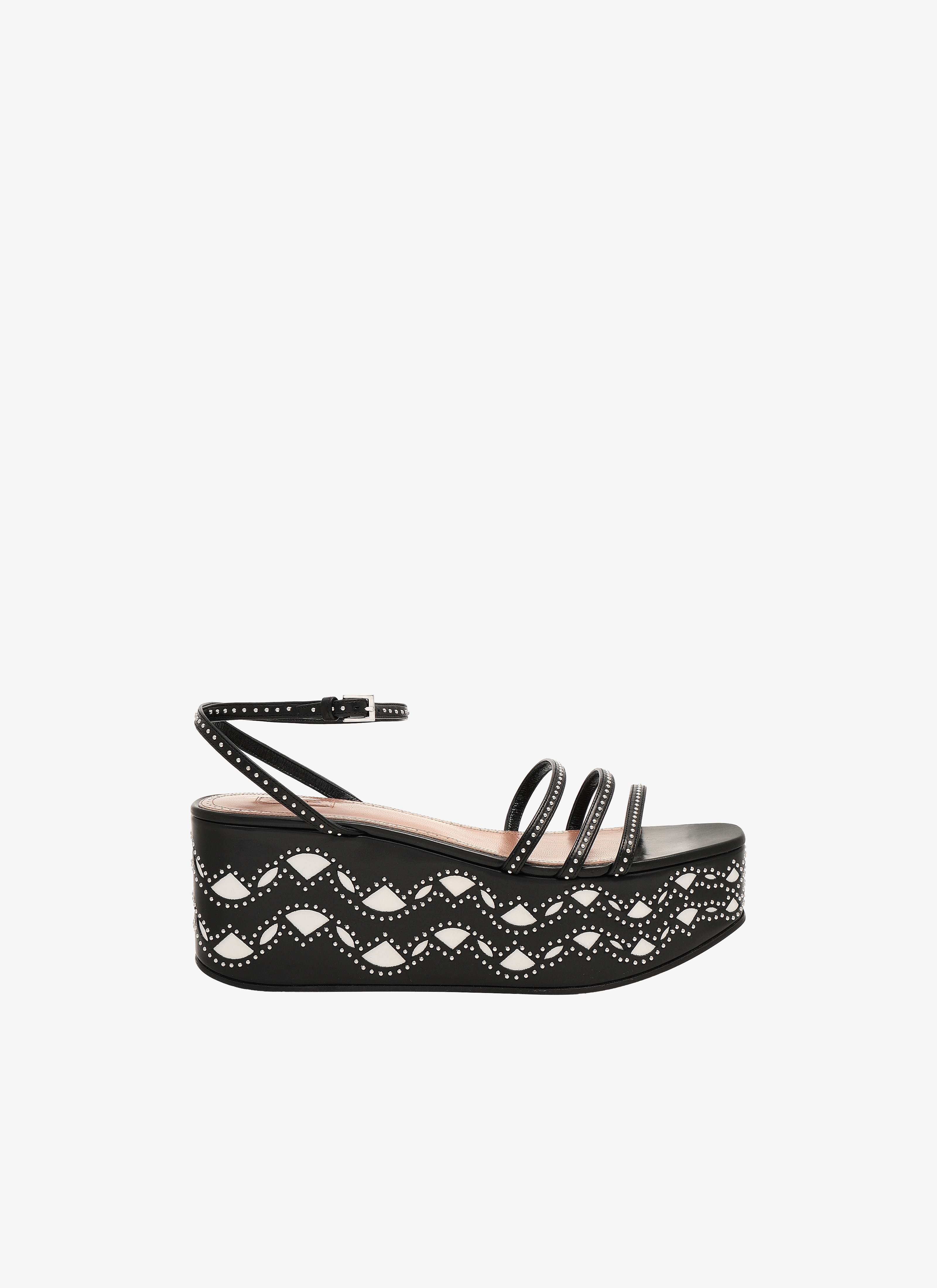 ALAÏA BLACK/WHITE SANDALS