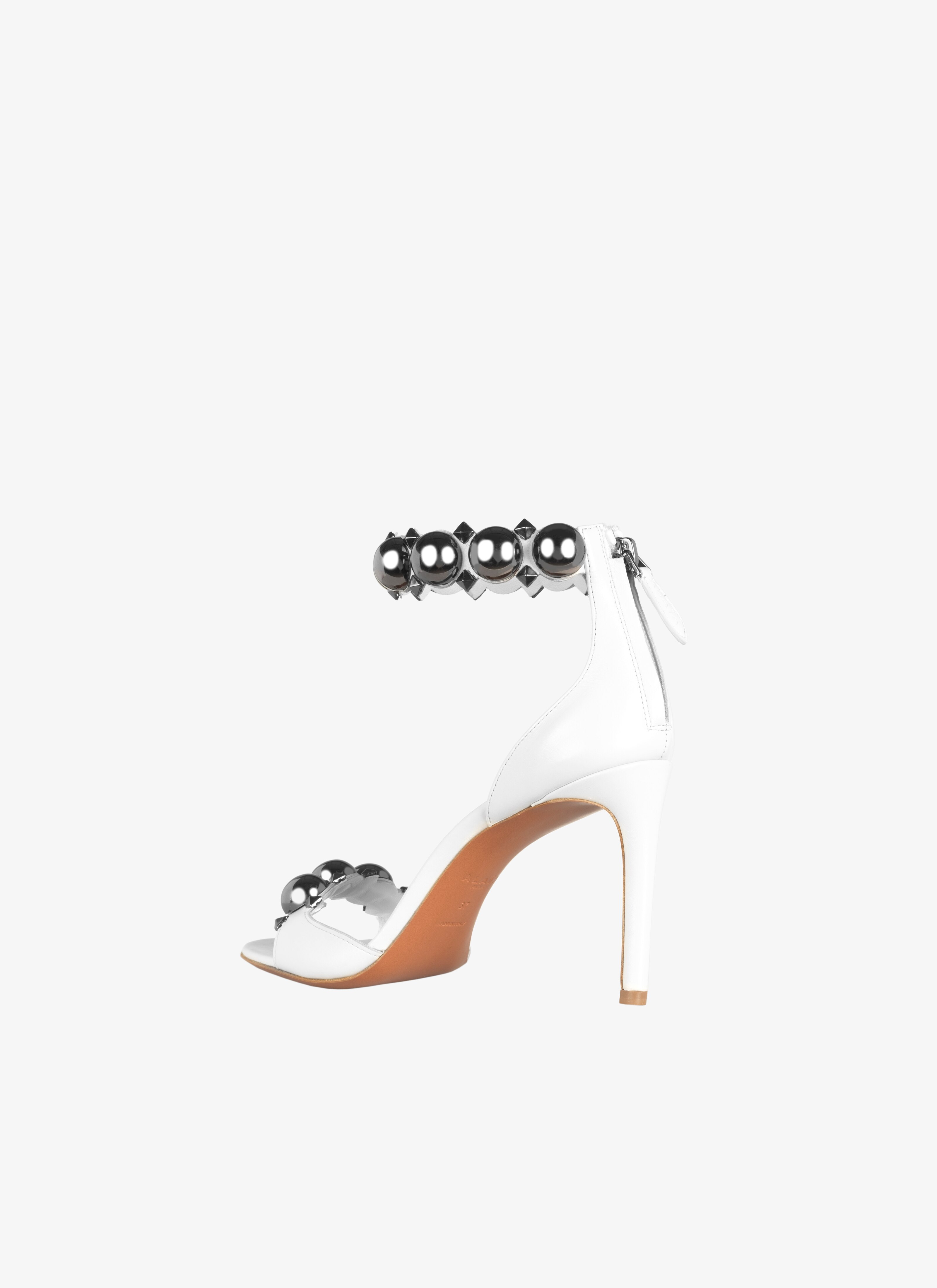 Calfskin Heeled Sandal Calfskin Heeled Sandal - maison-alaia.com