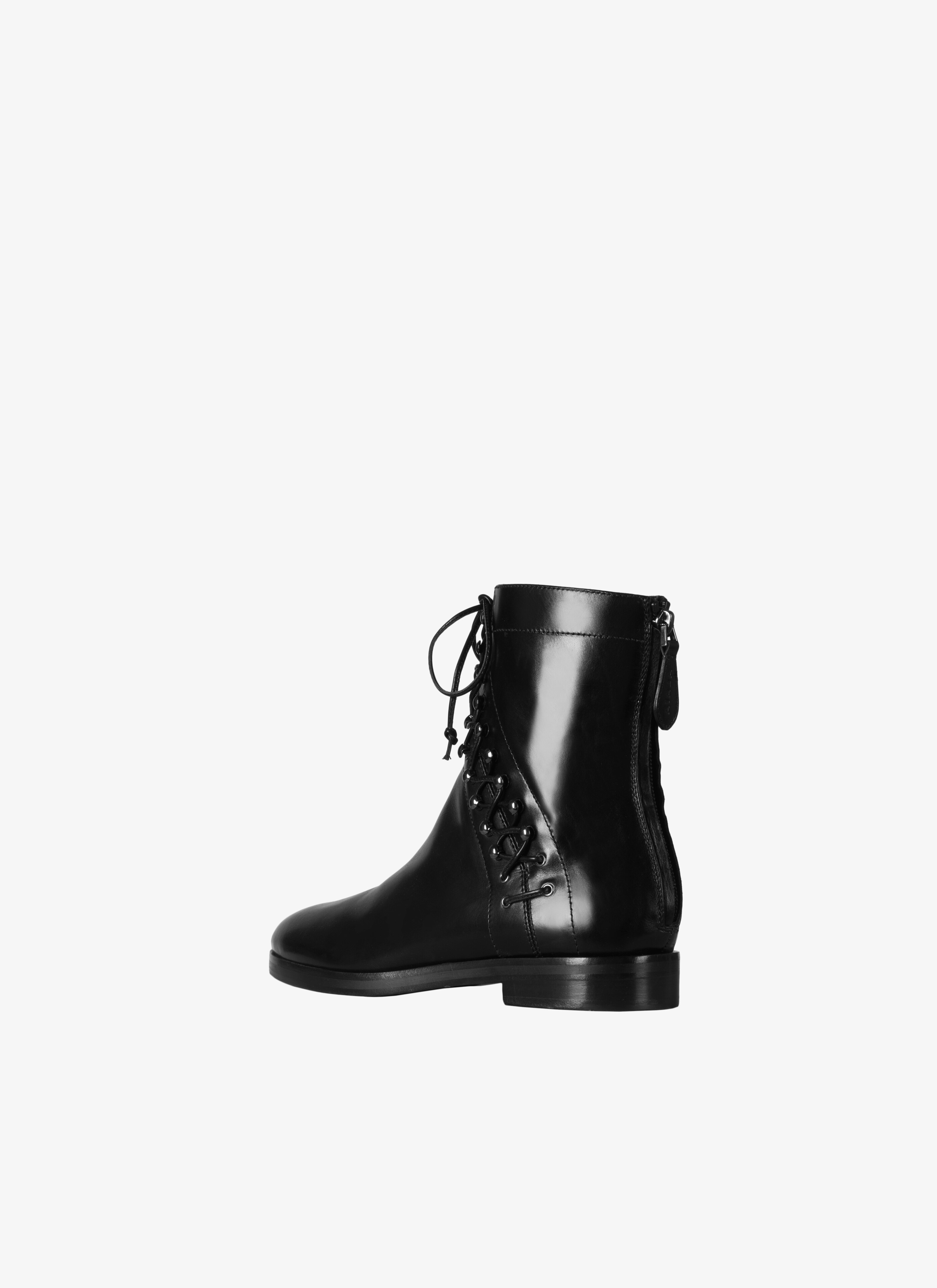 Stivaletto Derby In Pelle Di Vitello E Di Capra Stivaletto Derby In Pelle Di Vitello E Di Capra - maison-alaia.com