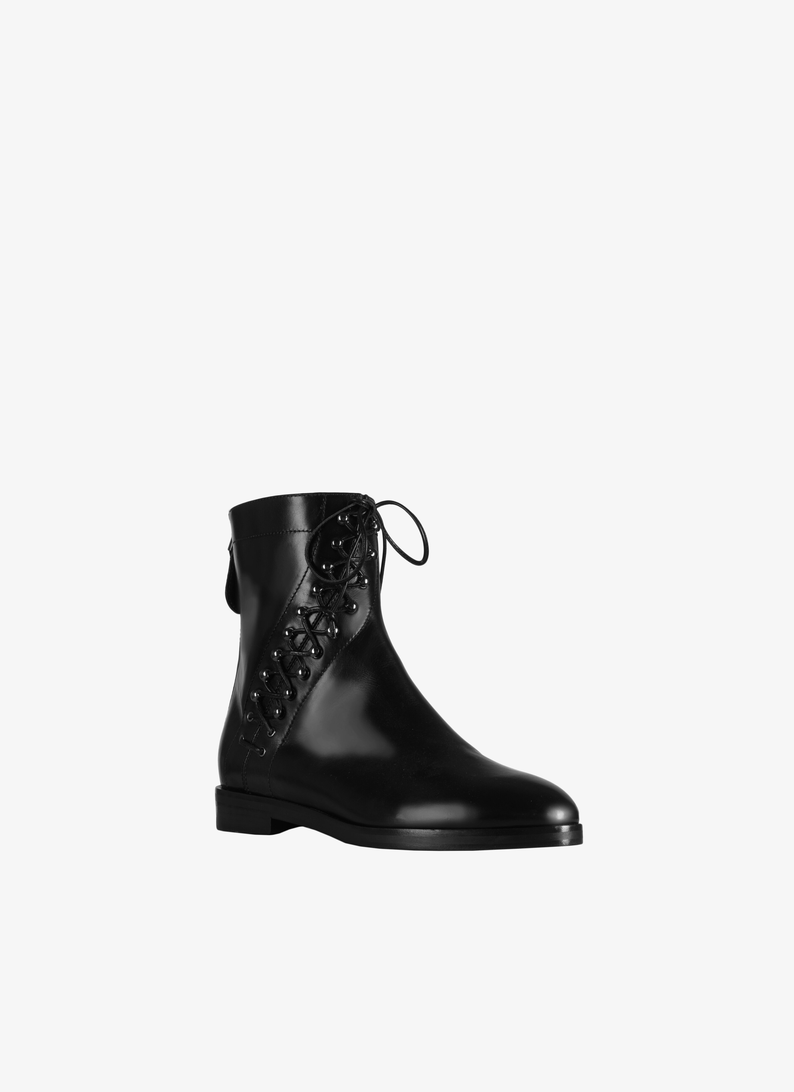 Stivaletto Derby In Pelle Di Vitello E Di Capra Stivaletto Derby In Pelle Di Vitello E Di Capra - maison-alaia.com