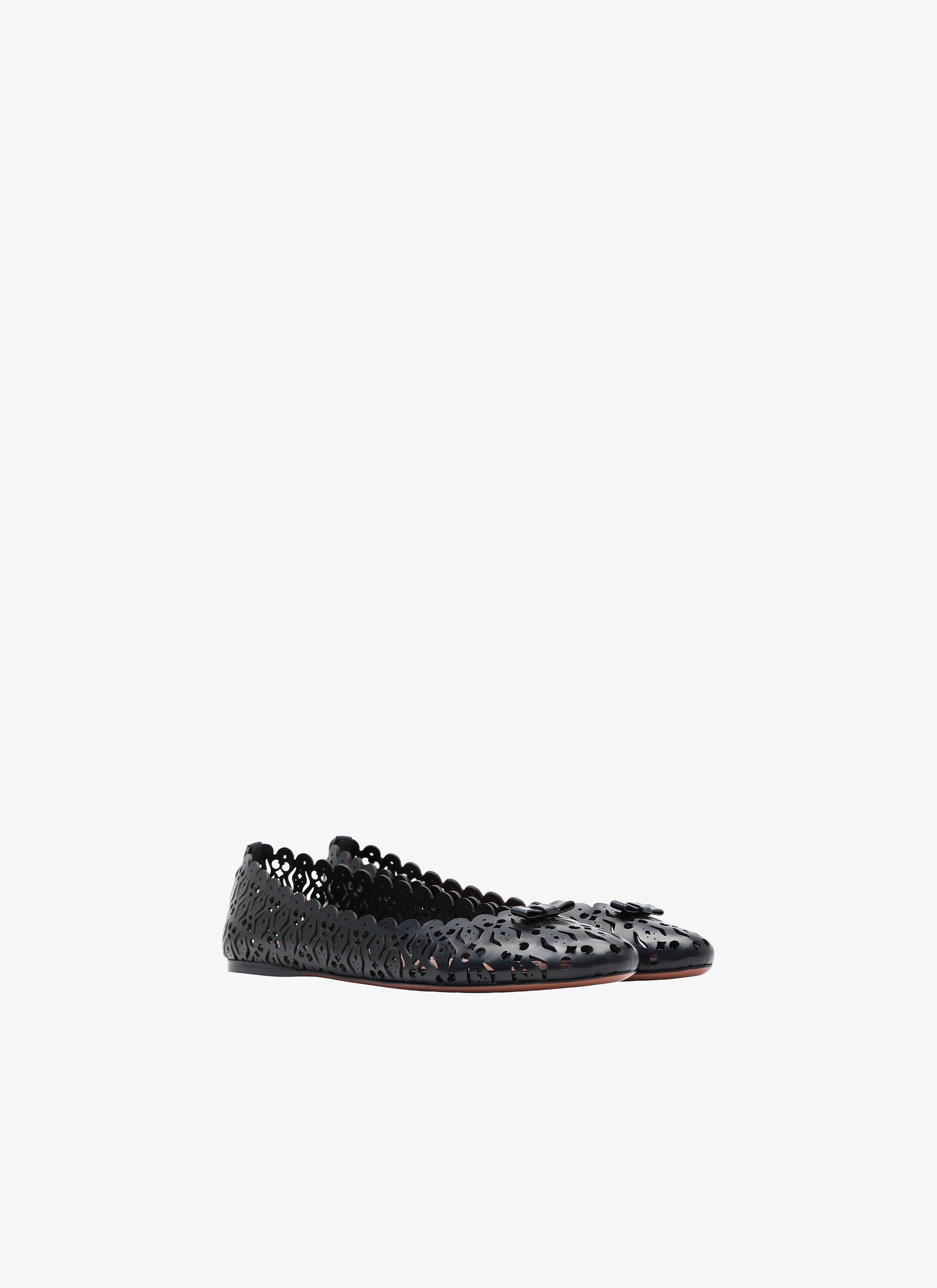 Laser Cut Calfskin Ballet Flat Laser Cut Calfskin Ballet Flat - maison-alaia.com