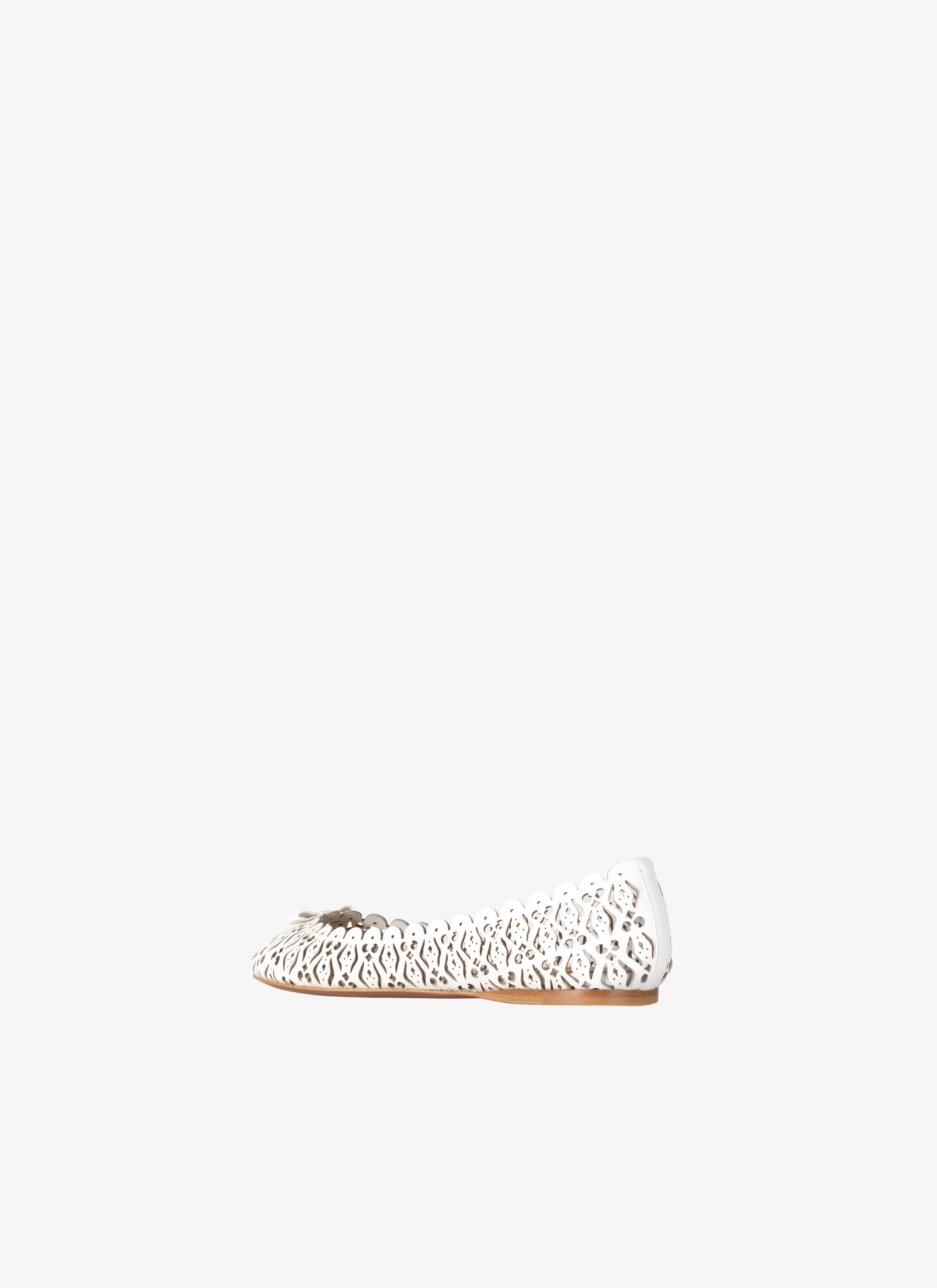 Laser Cut Calfskin Ballet Flat Laser Cut Calfskin Ballet Flat - maison-alaia.com