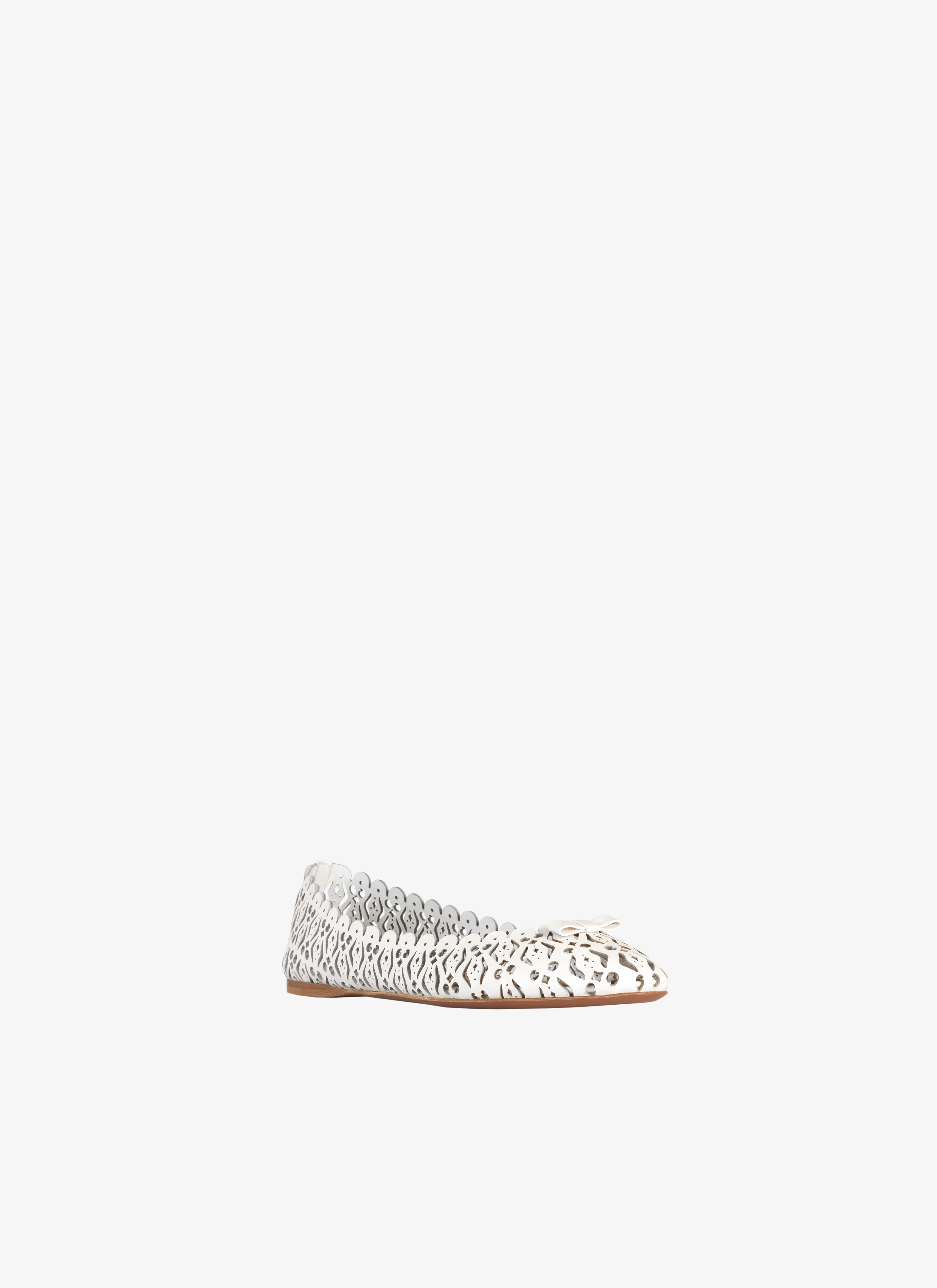 Laser Cut Calfskin Ballet Flat Laser Cut Calfskin Ballet Flat - maison-alaia.com