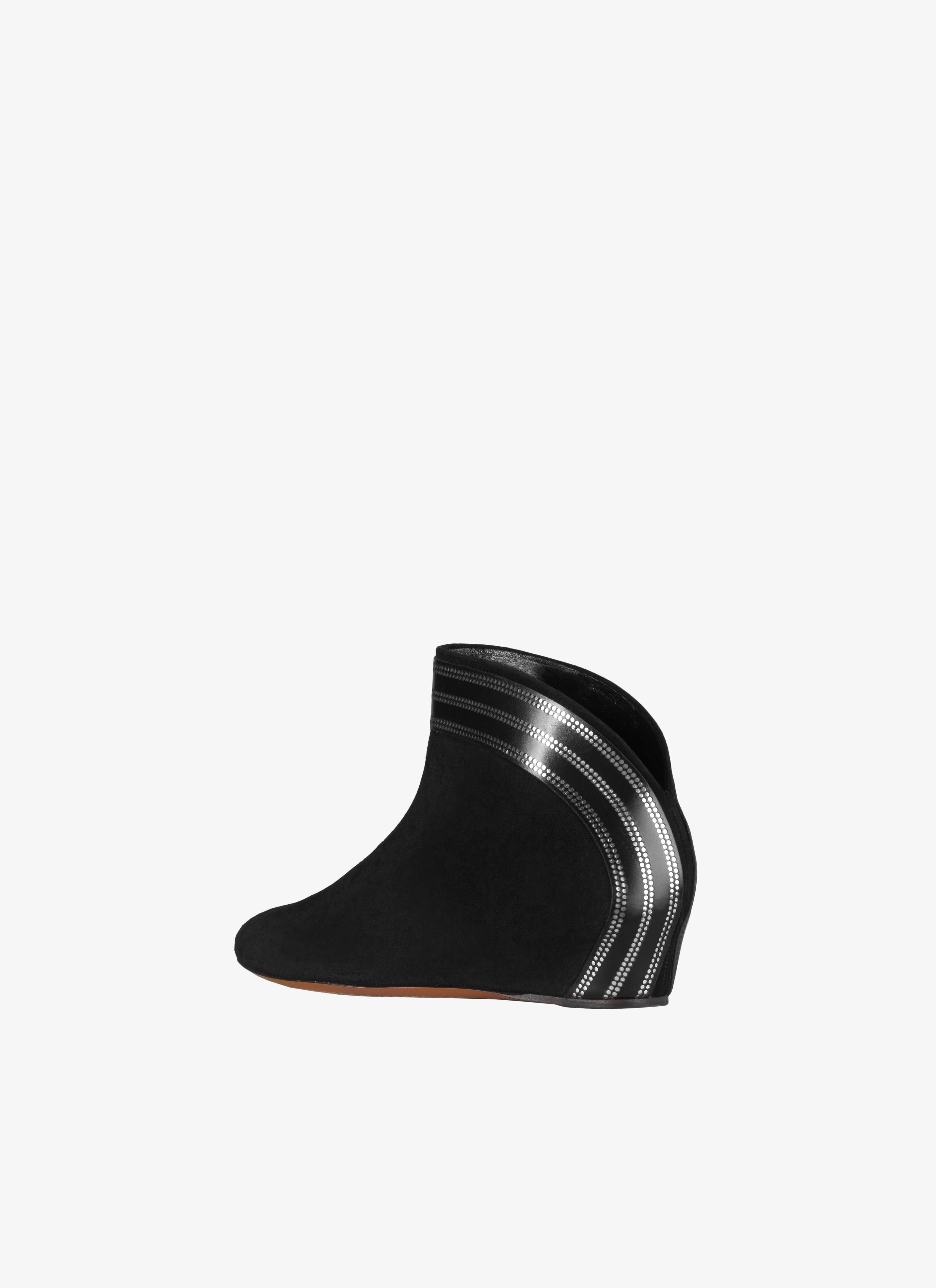 Goatskin Wedge Ankle Boot Goatskin Wedge Ankle Boot - maison-alaia.com