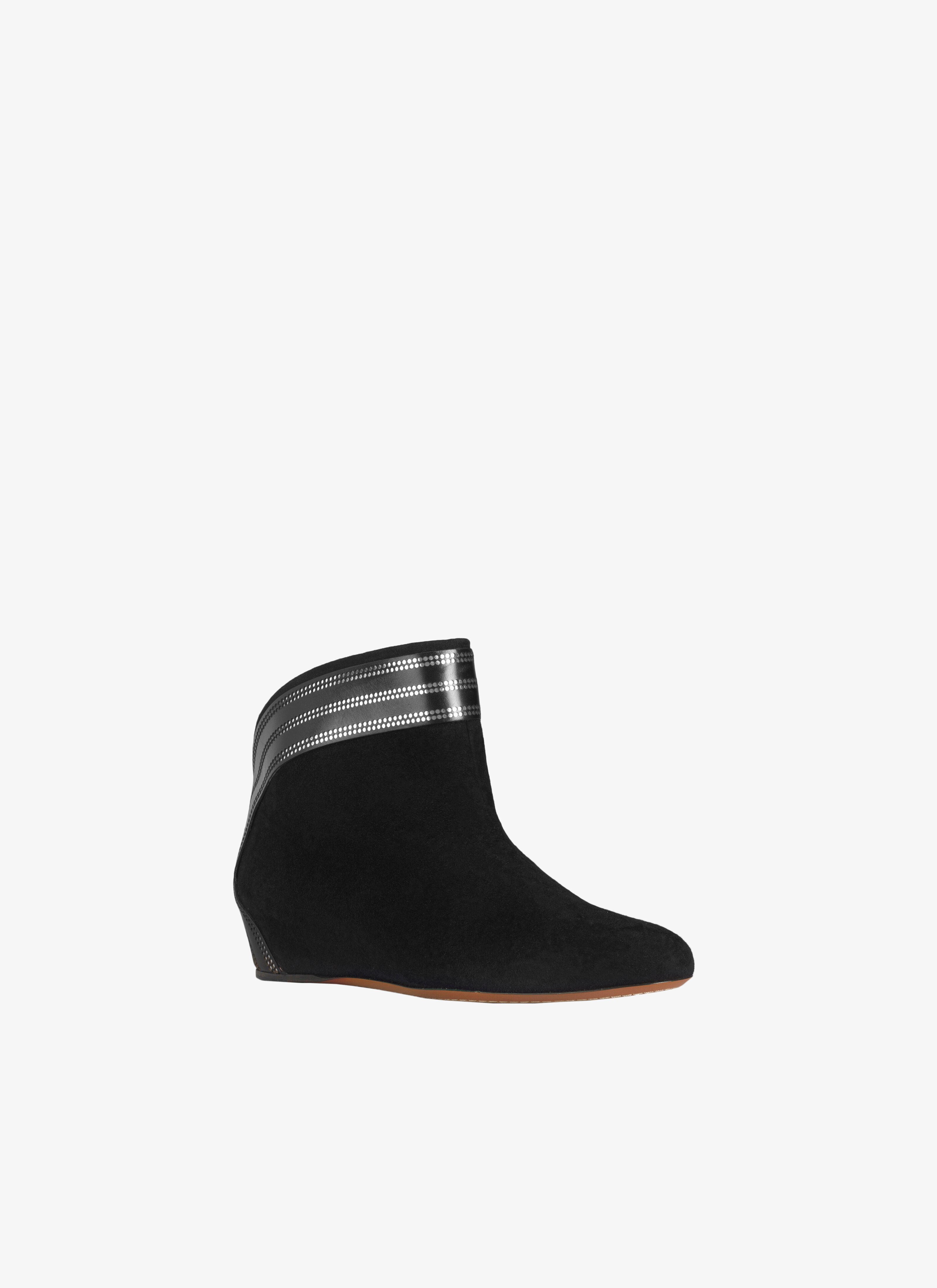 Goatskin Wedge Ankle Boot Goatskin Wedge Ankle Boot - maison-alaia.com
