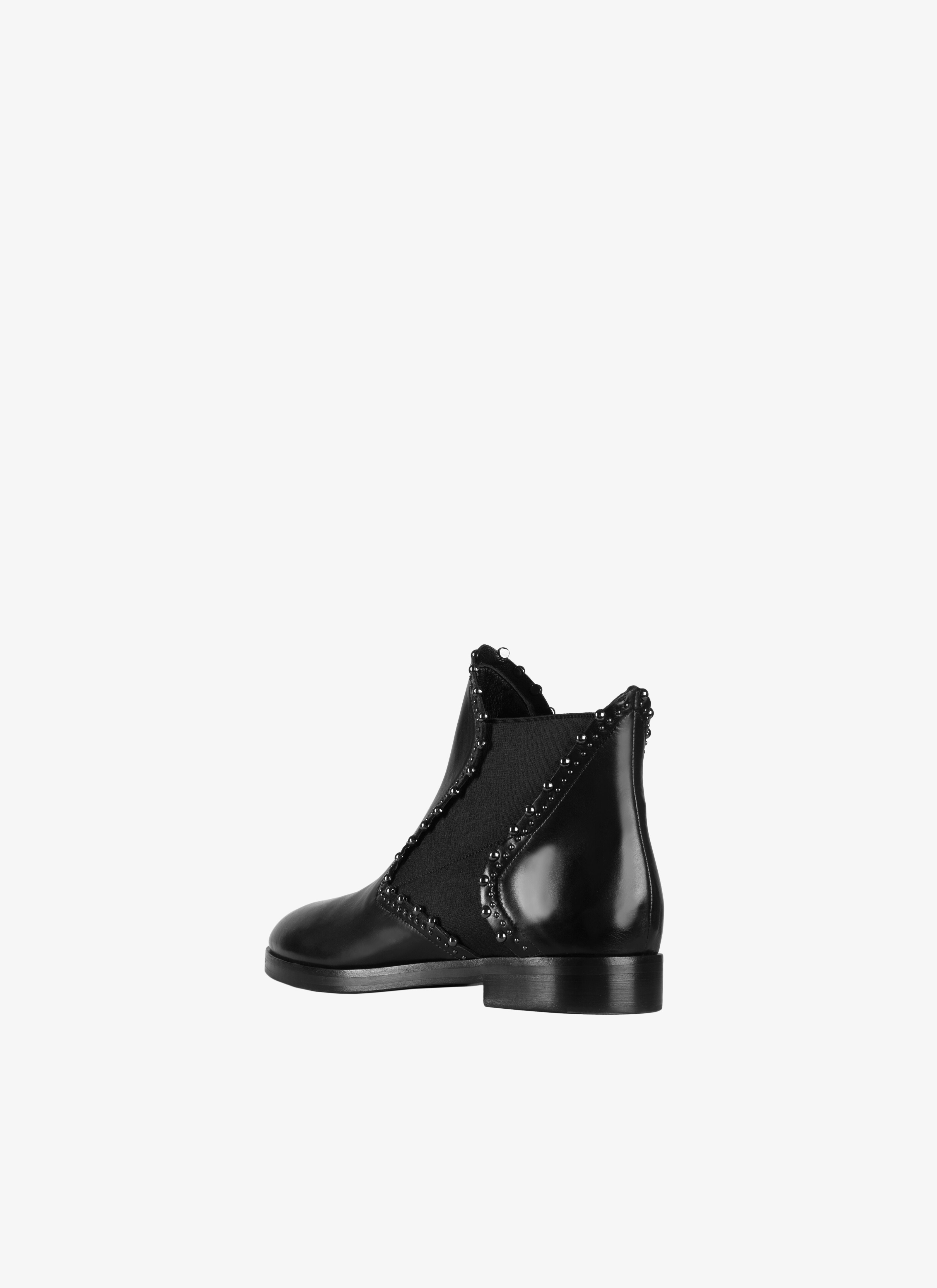 Calfskin Inlay Ankle Boot Calfskin Inlay Ankle Boot - maison-alaia.com