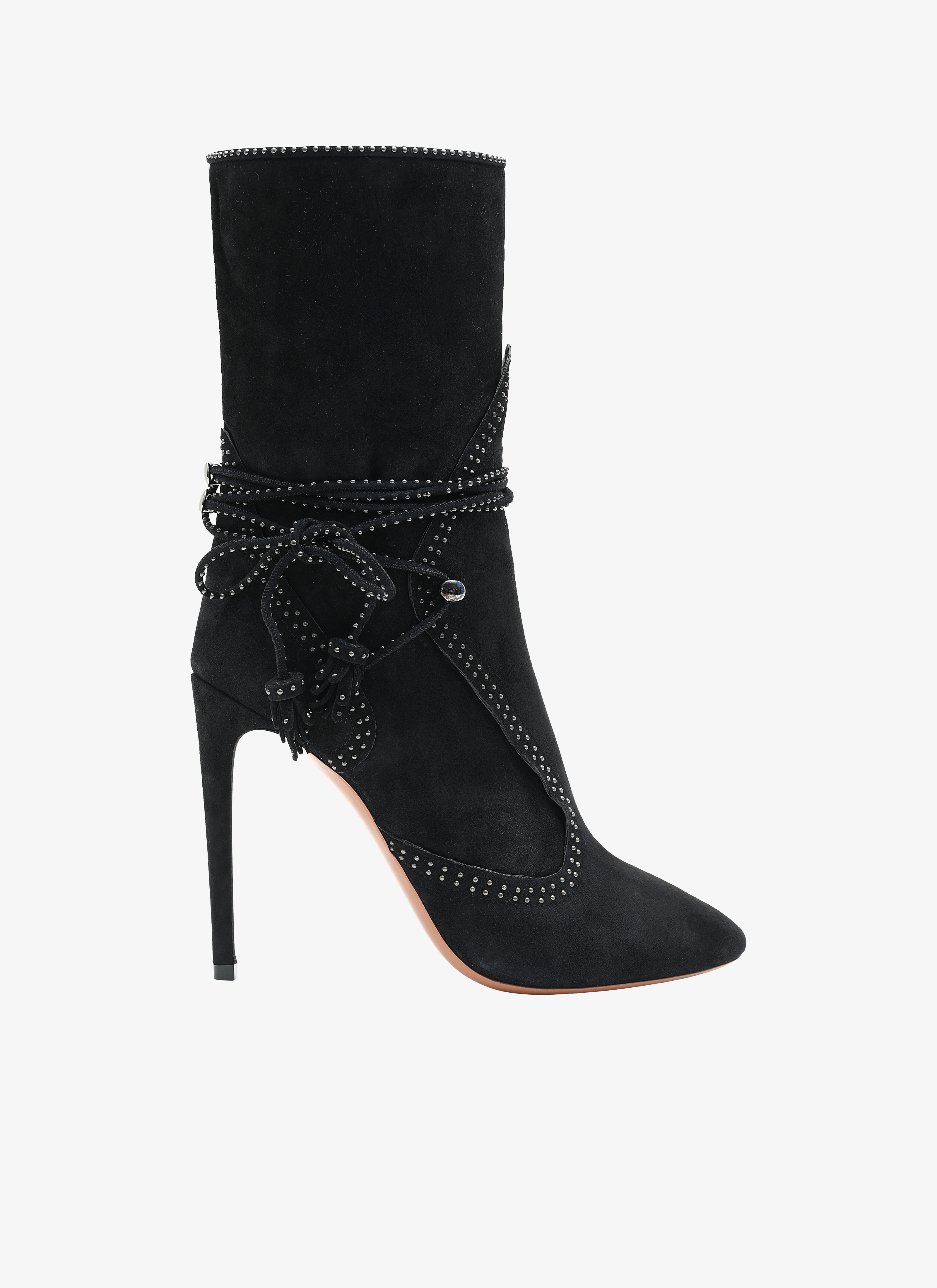 ALAÏA STIVALI A SPILLO IN PELLE DI CAPRA NERO