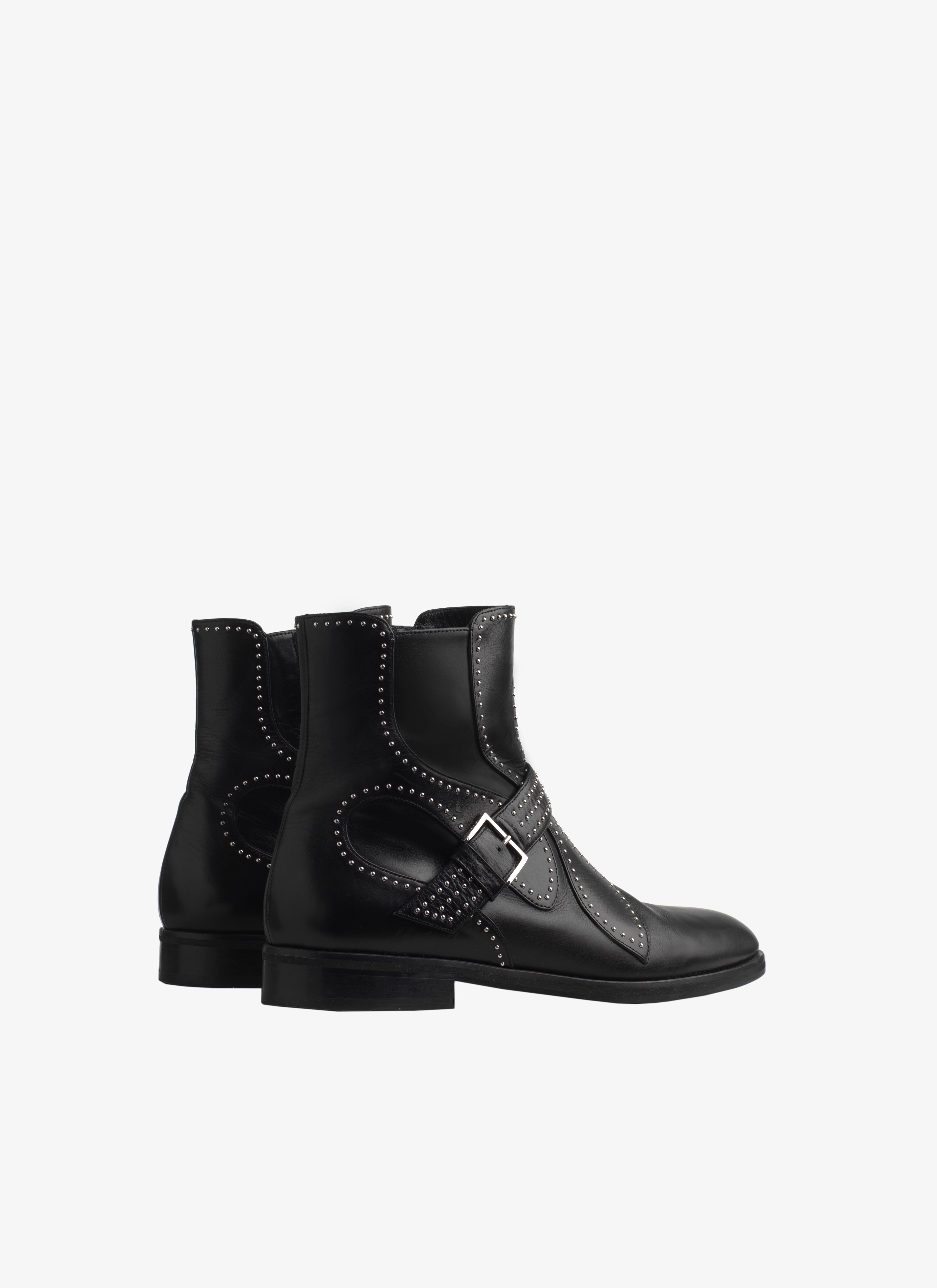 Studded Calfskin Ankle Boot Studded Calfskin Ankle Boot - maison-alaia.com
