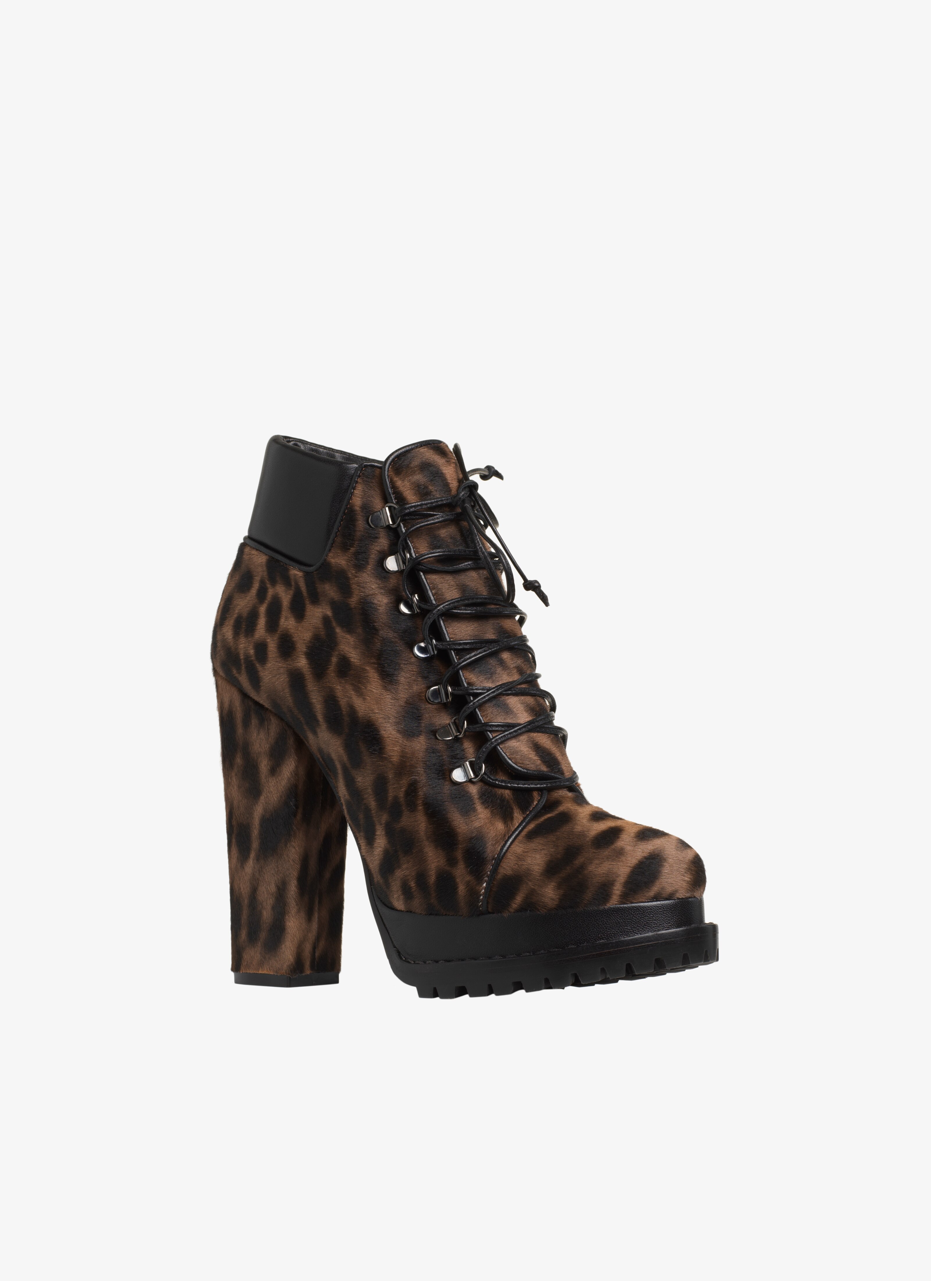 Zebra-Print Calfskin Ankle Boot Zebra-Print Calfskin Ankle Boot - maison-alaia.com