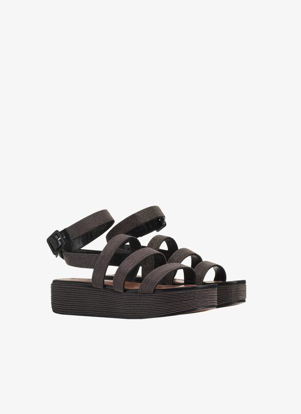 SANDALS VEAU2 ROCAILLE BLACK ALAÏA BLACK  SANDALS VEAU2 ROCAILLE BLACK