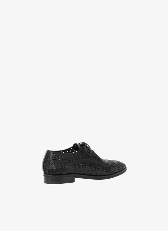 Laser-Cut Derby Shoe ALAÏA BLACK LASER-CUT DERBY SHOE