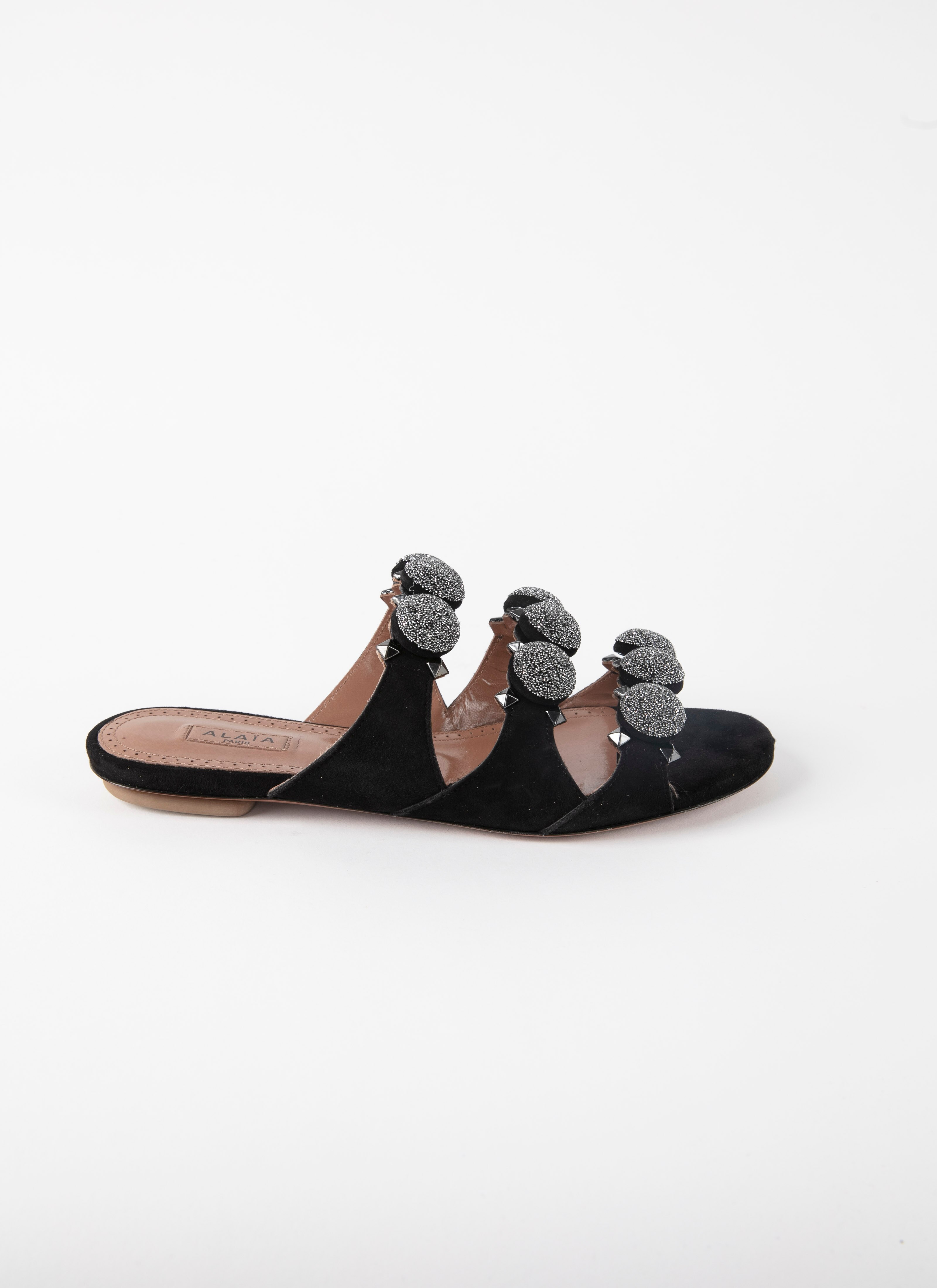 ALAÏA BLACK MULES