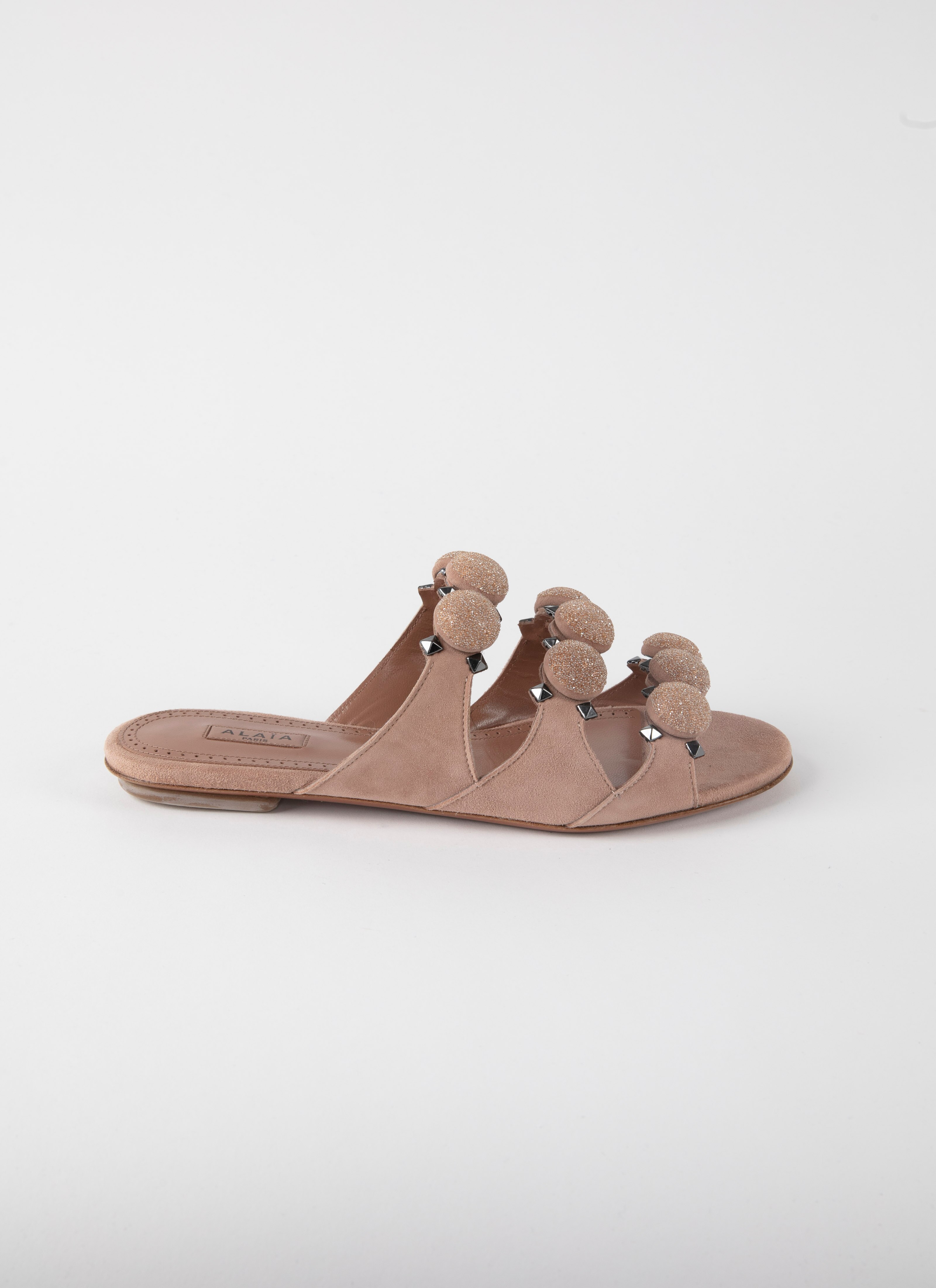 ALAÏA BLUSH MULES