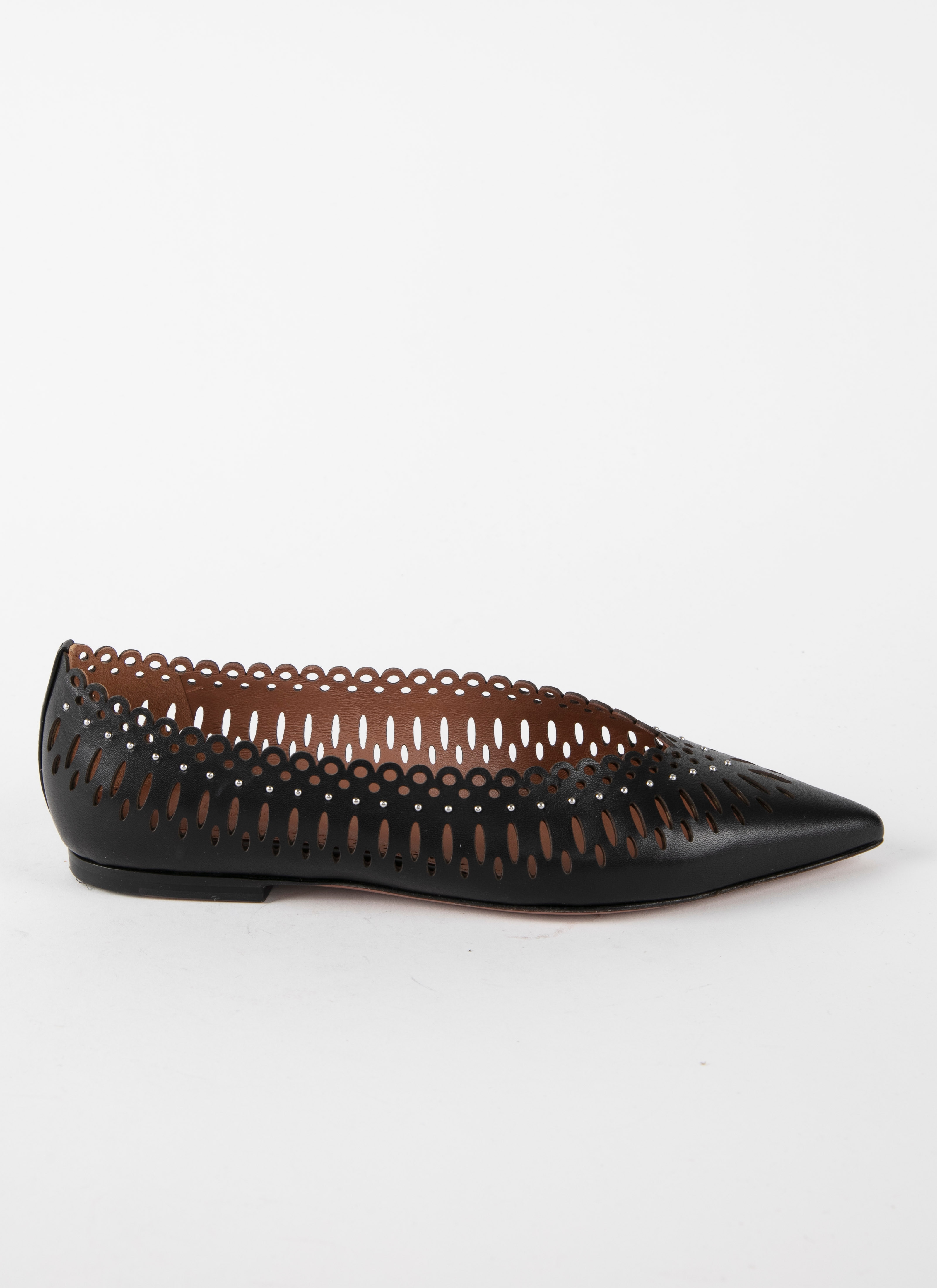 ALAÏA 블랙 BALLERINAS
