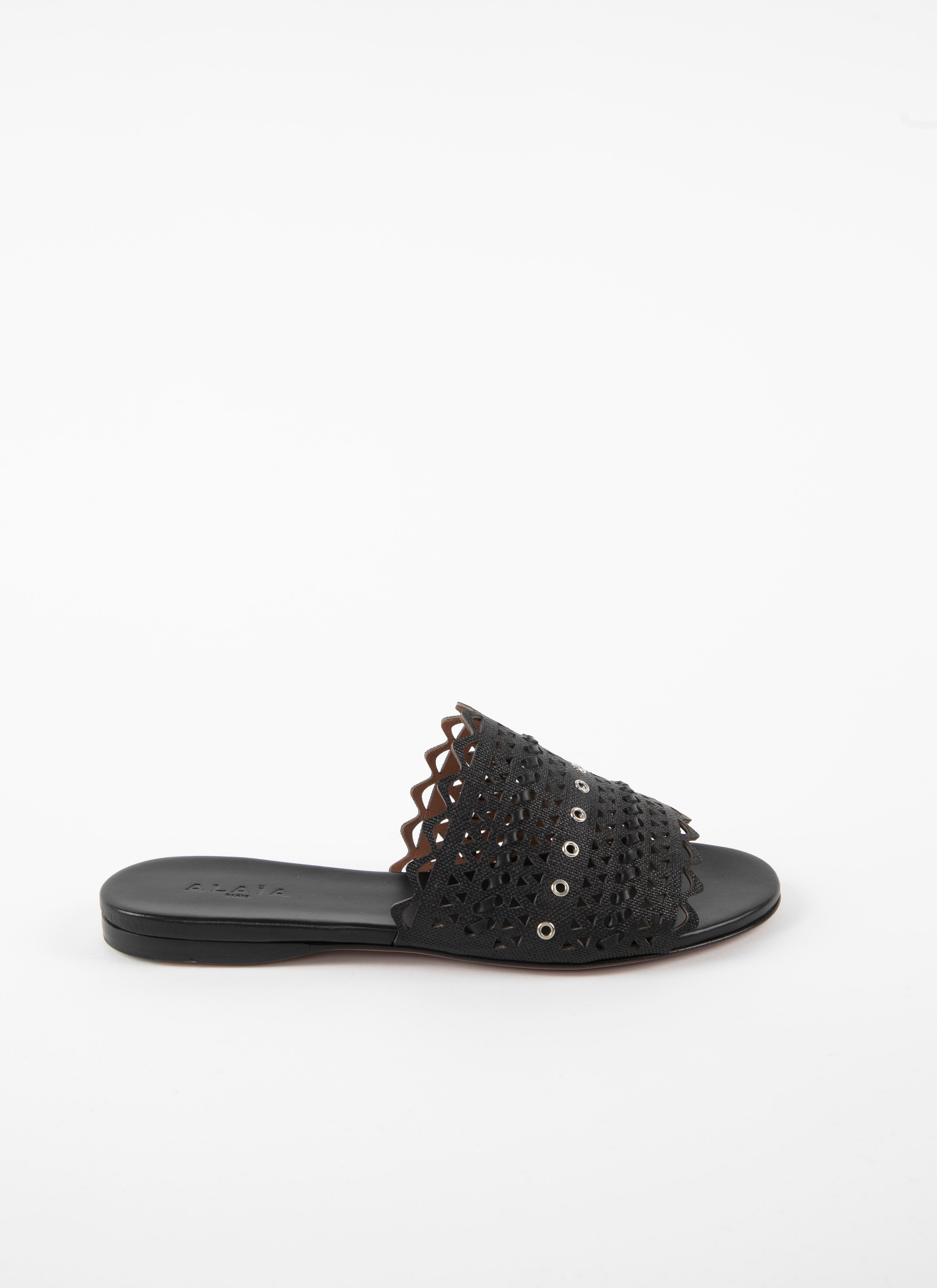 raffia flat mules