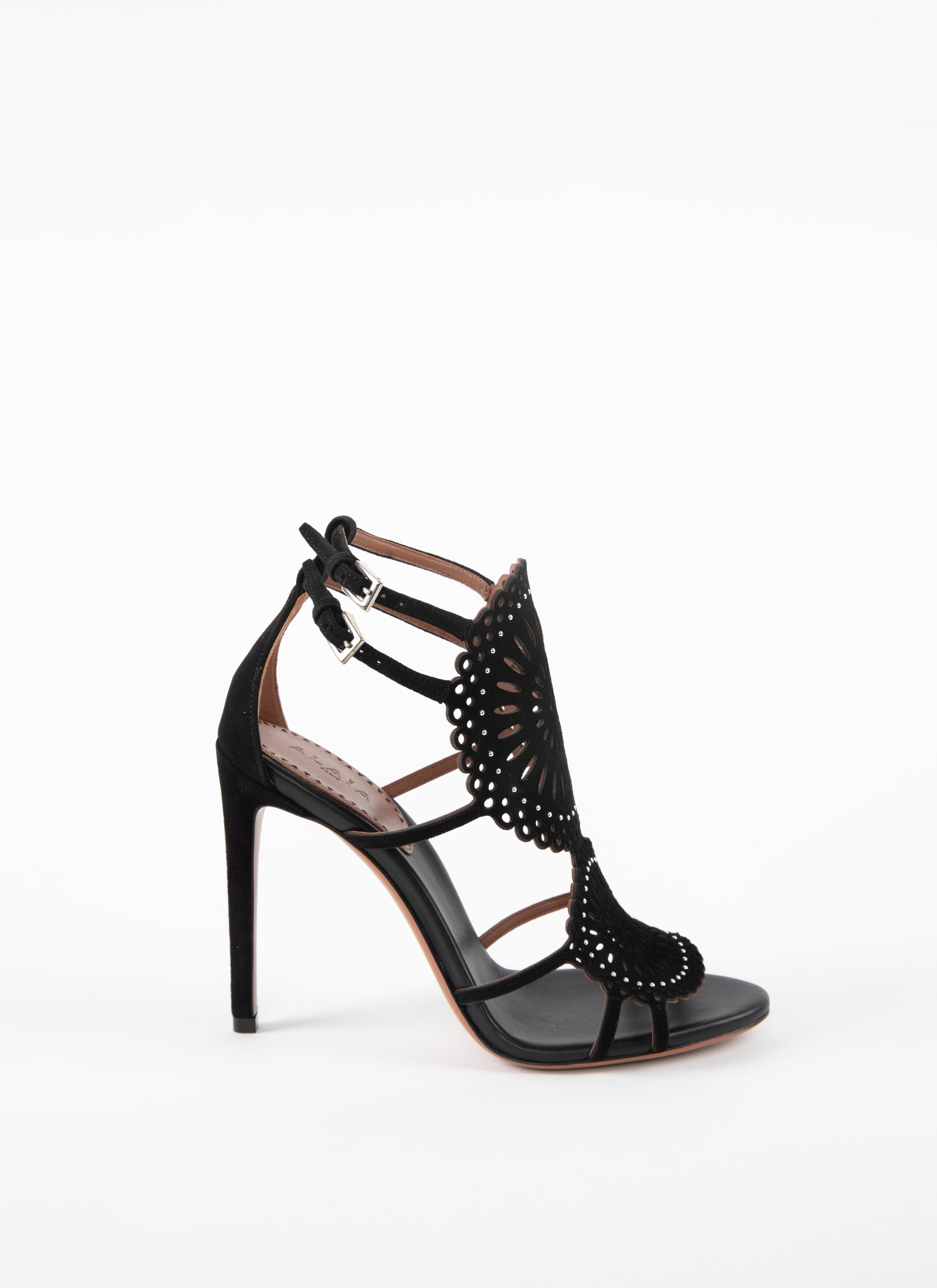 ALAÏA BLACK SANDALS