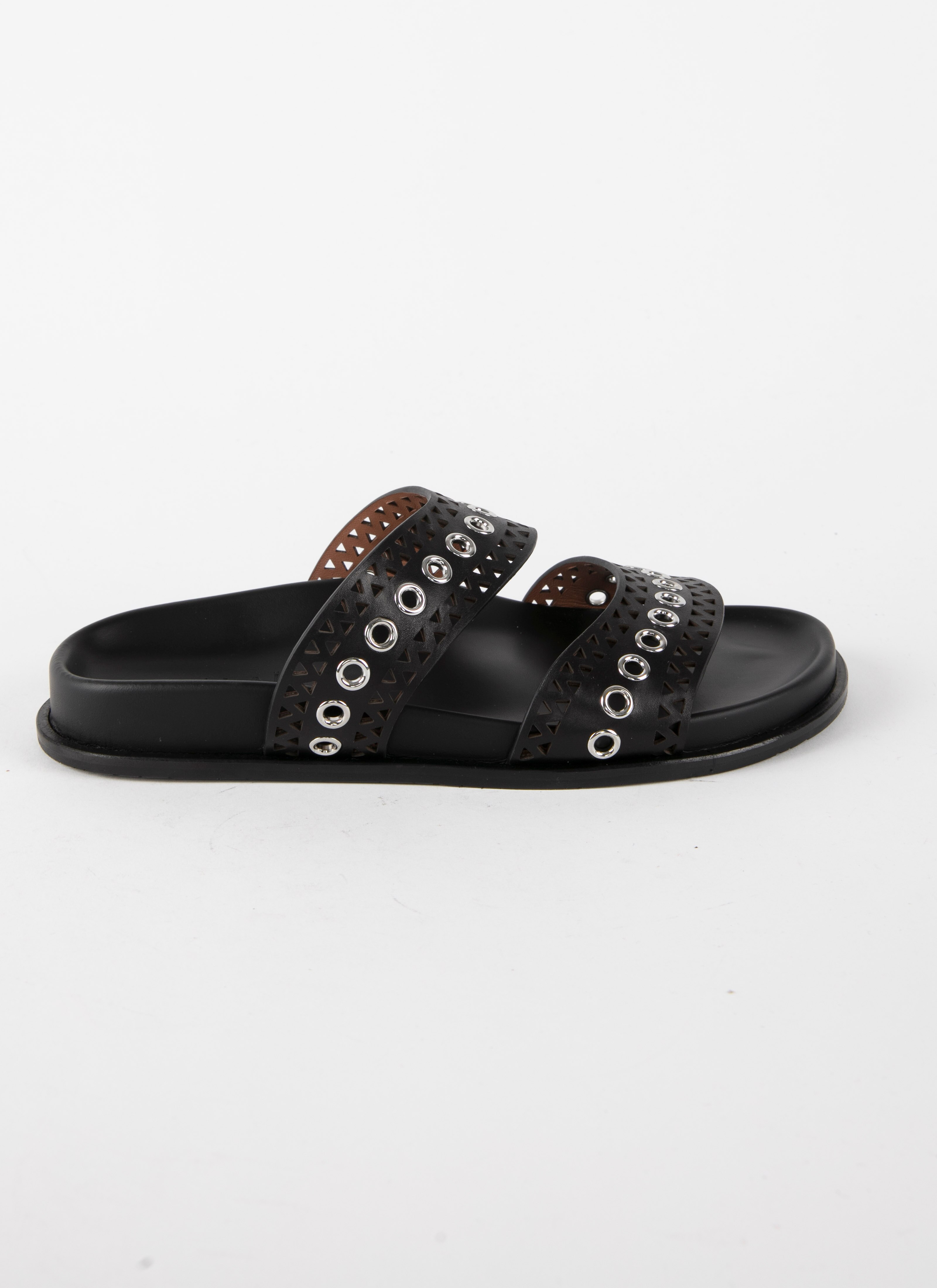 ALAÏA BLACK MULES