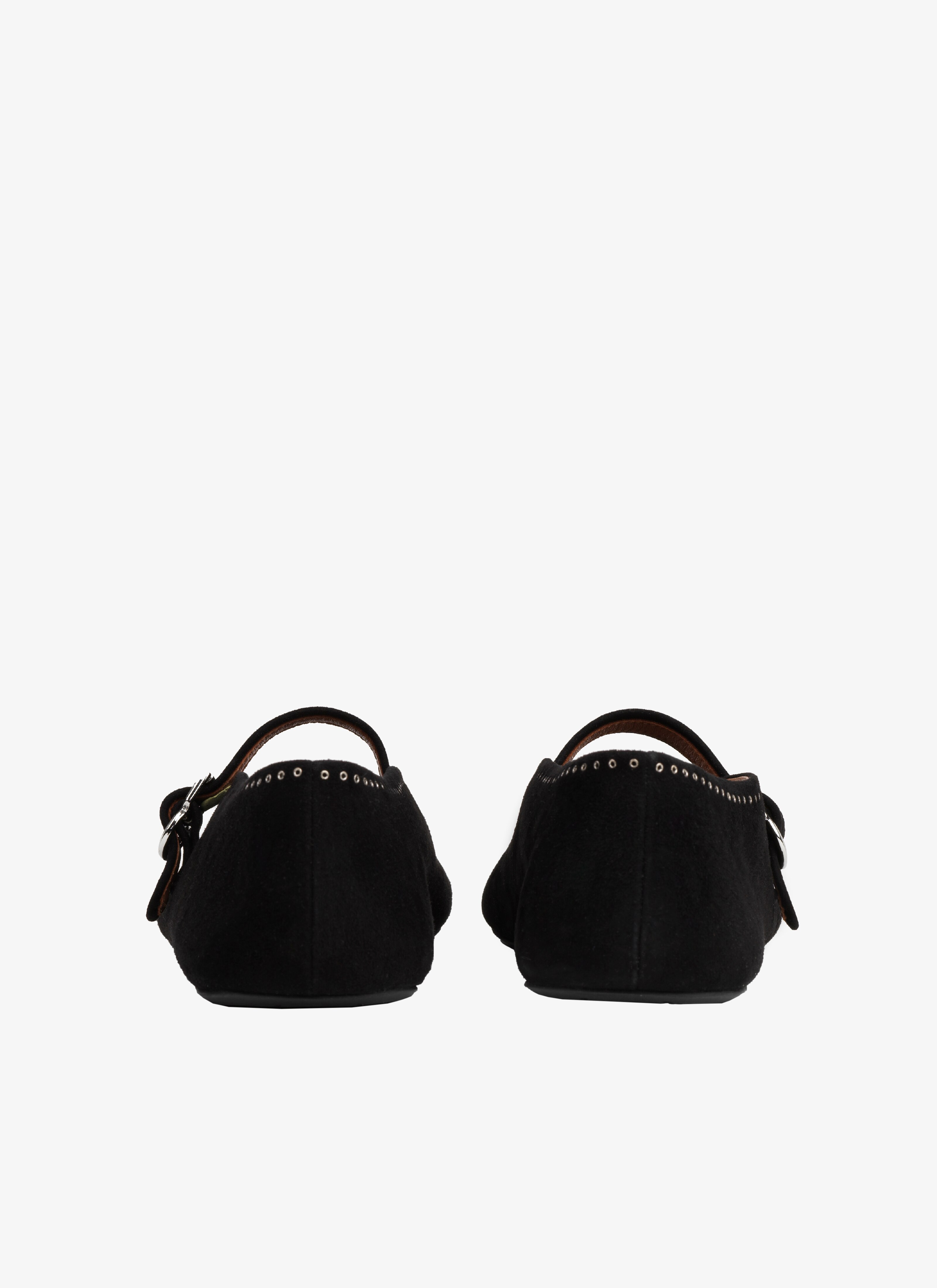 ALAÏA BLACK BALLERINAS IN SUEDE GOATSKIN