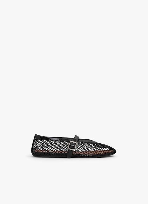 fishnet ballet flats - maison-alaia.com