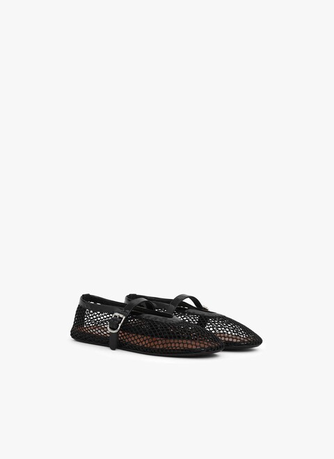 fishnet ballet flats - maison-alaia.com