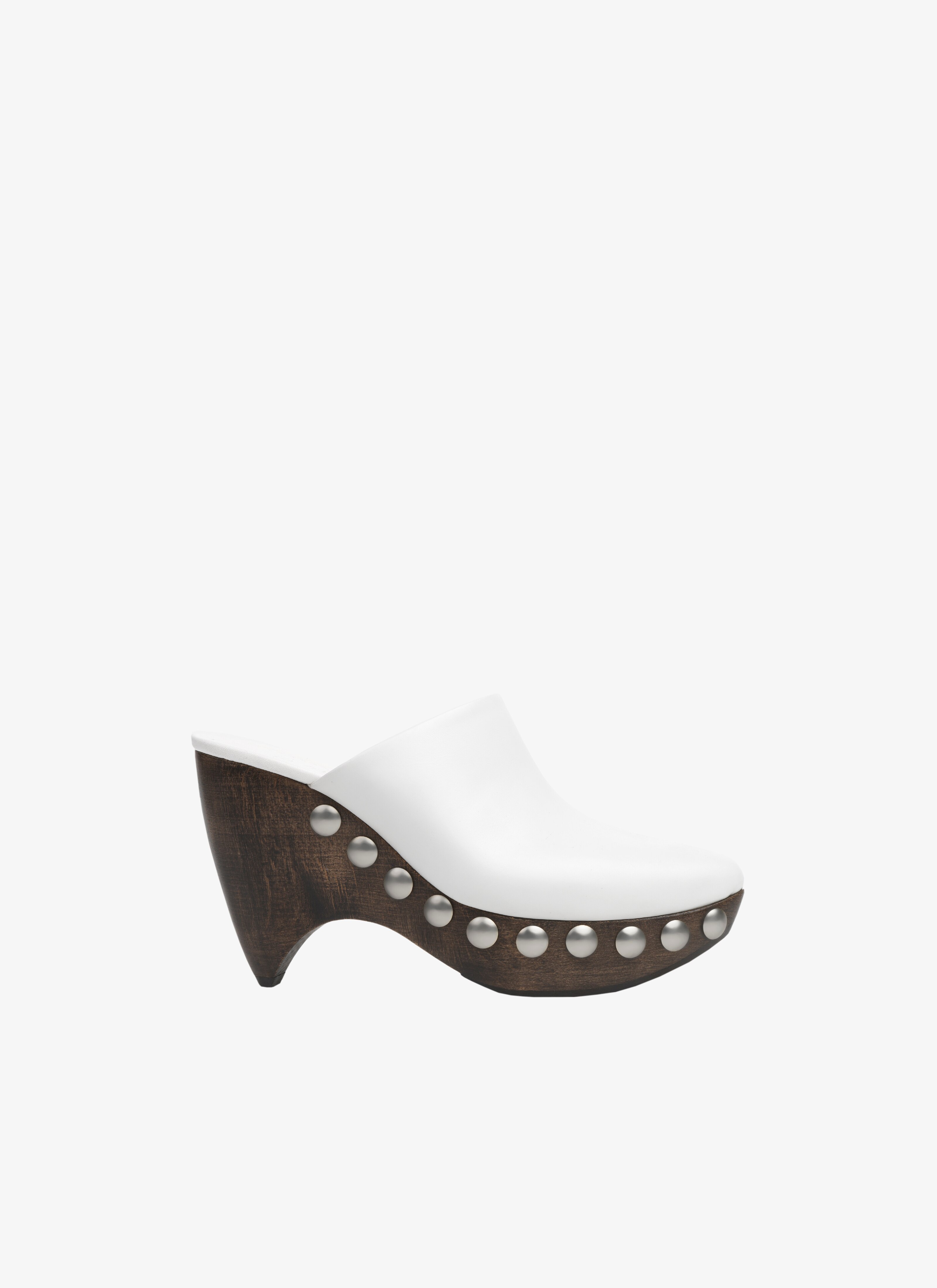 Le Sabot clogs in calfskin & wood maison-alaia.com