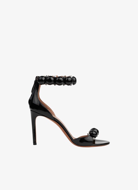 Bombe sandals in patent calfskin - maison-alaia.com