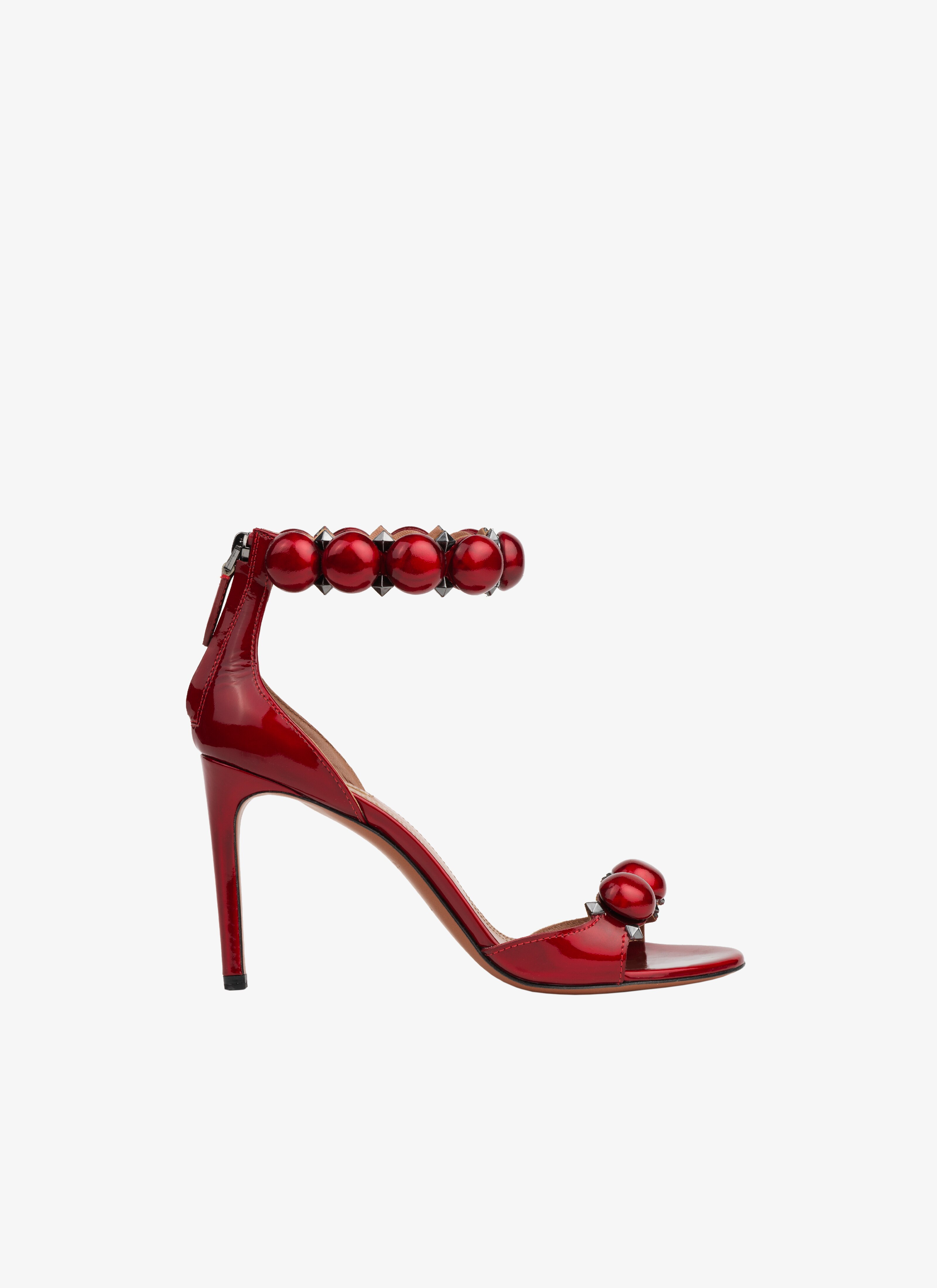 BOMBE SANDALS IN CALFSKIN maison-alaia.com