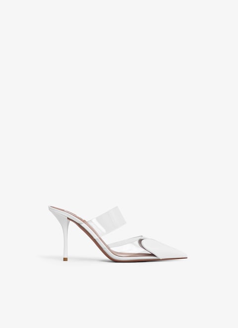 Heart mules in patent calfskin - maison-alaia.com