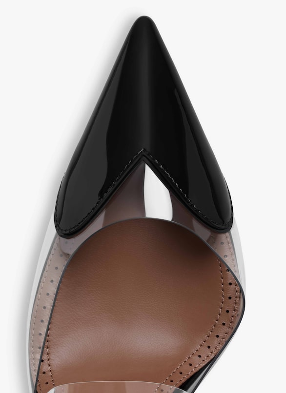LE CŒUR MULES IN PATENT CALFSKIN
 ALAÏA BLACK LE CŒUR MULES IN PATENT CALFSKIN
