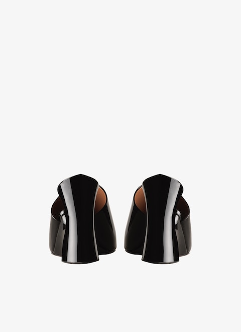 La Sculpture mules in calfskin & wood - maison-alaia.com