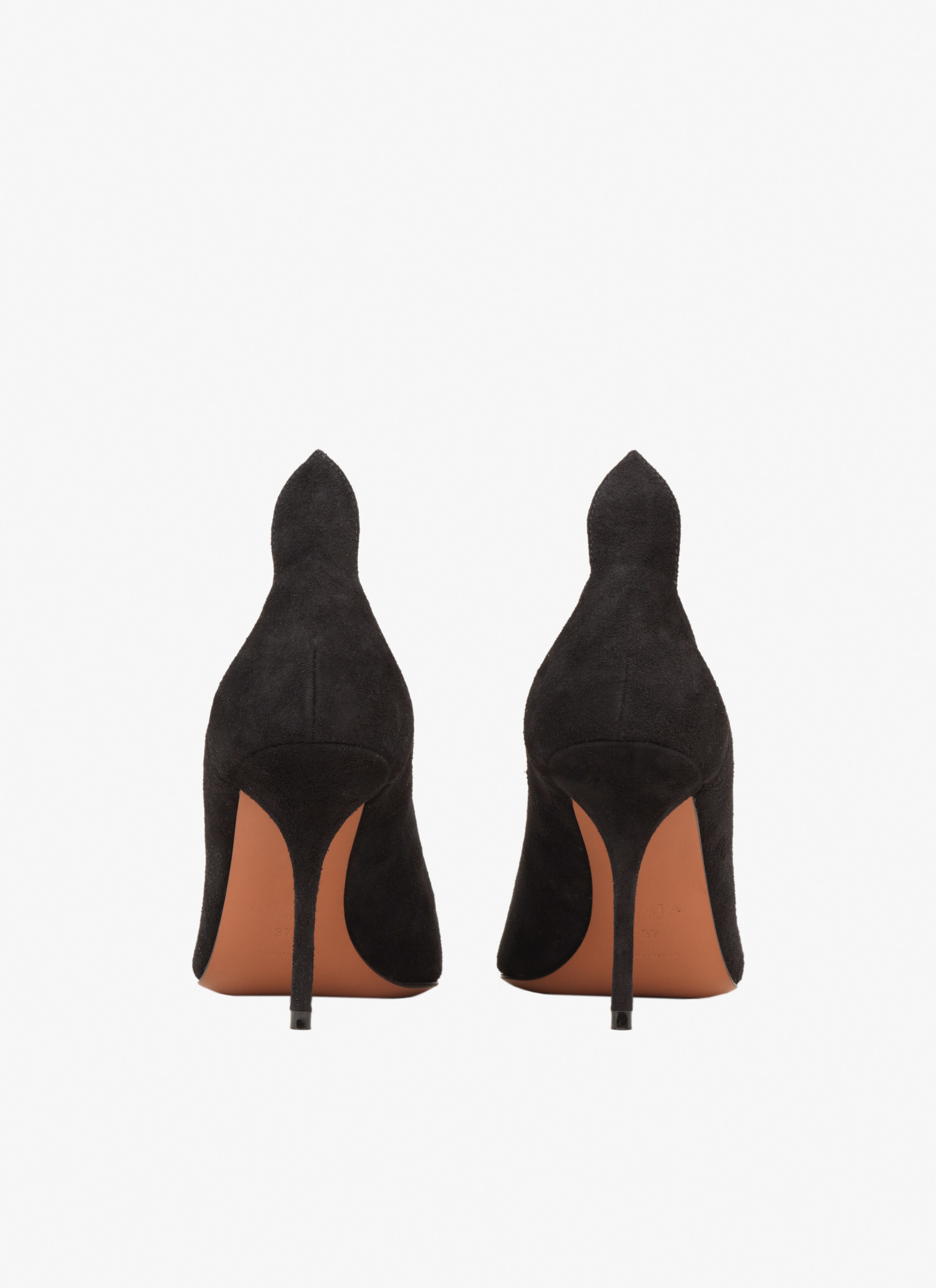 Heart pumps in patent calfskin - maison-alaia.com