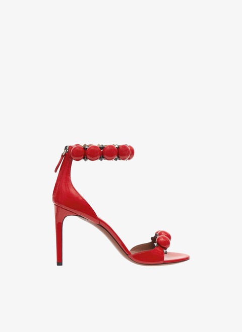 Bombe sandals in patent calfskin - maison-alaia.com