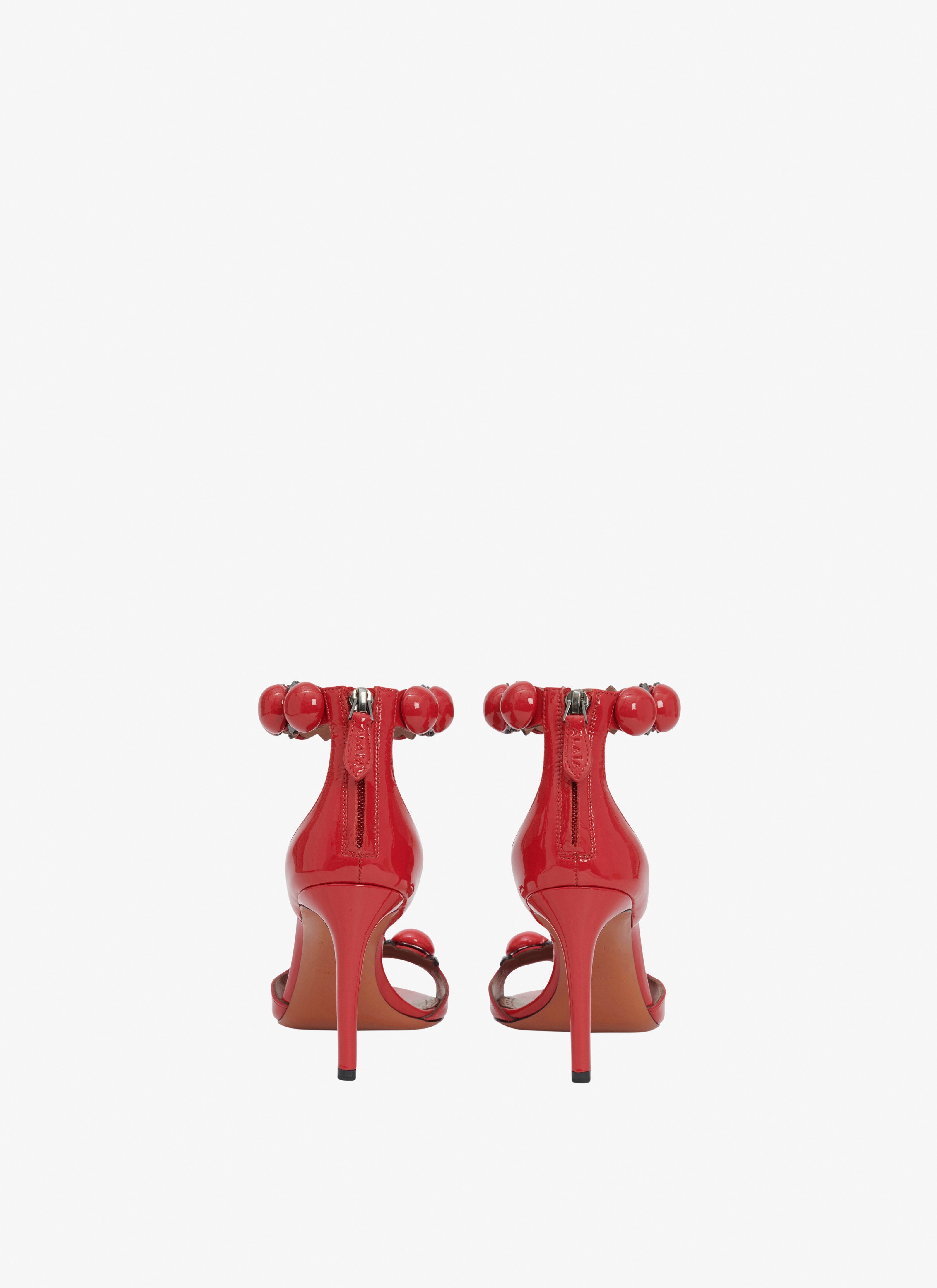 Bombe sandals in patent calfskin - maison-alaia.com