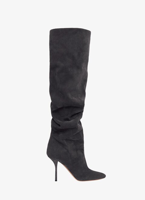 Fluide boots in suede calfskin - maison-alaia.com
