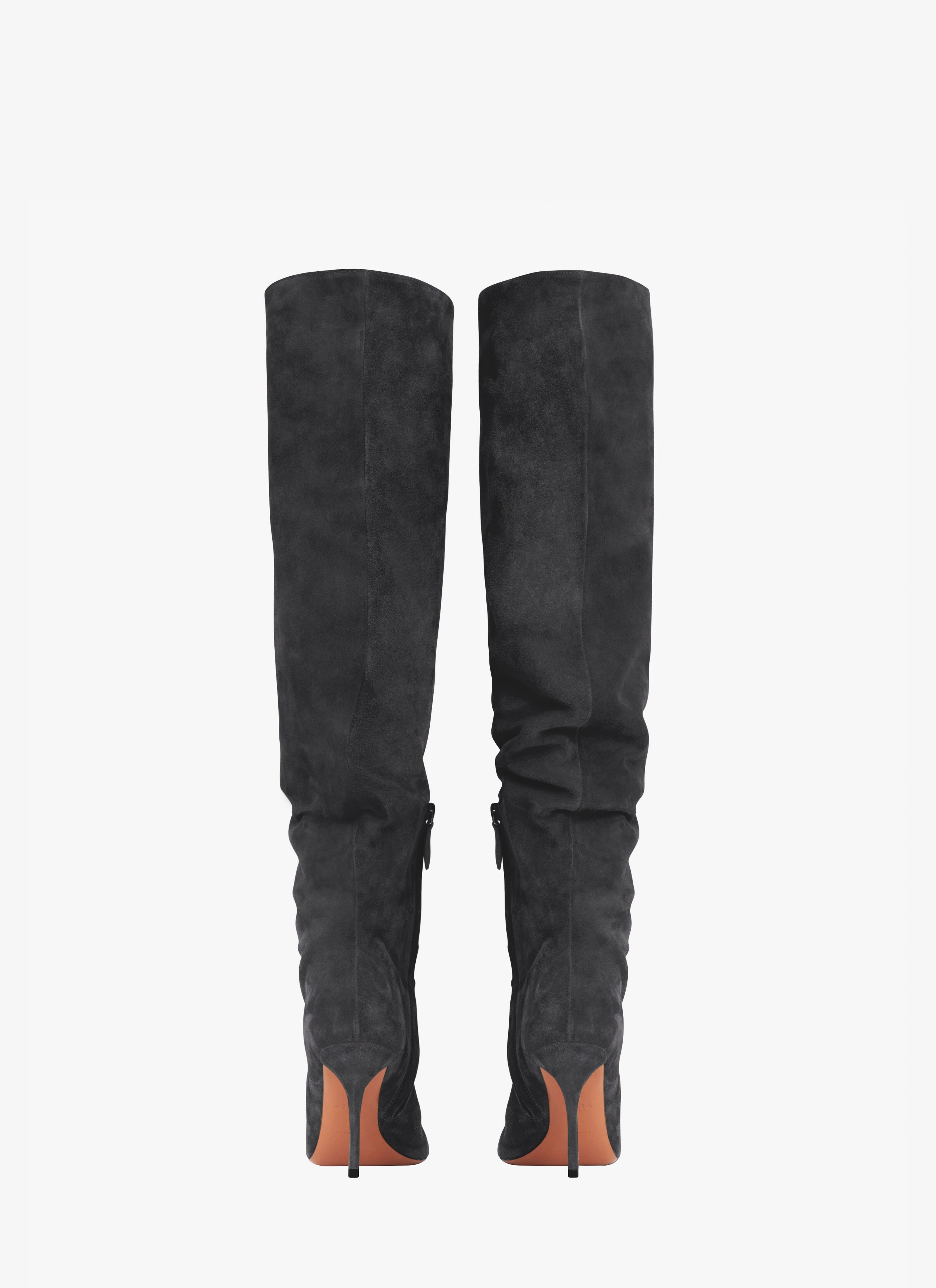 Fluide boots in suede calfskin - maison-alaia.com