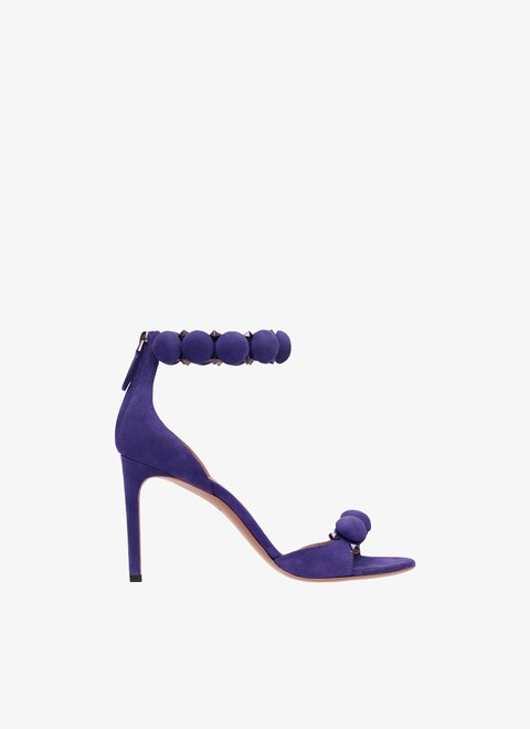 Bombe sandals in suede goatskin - maison-alaia.com