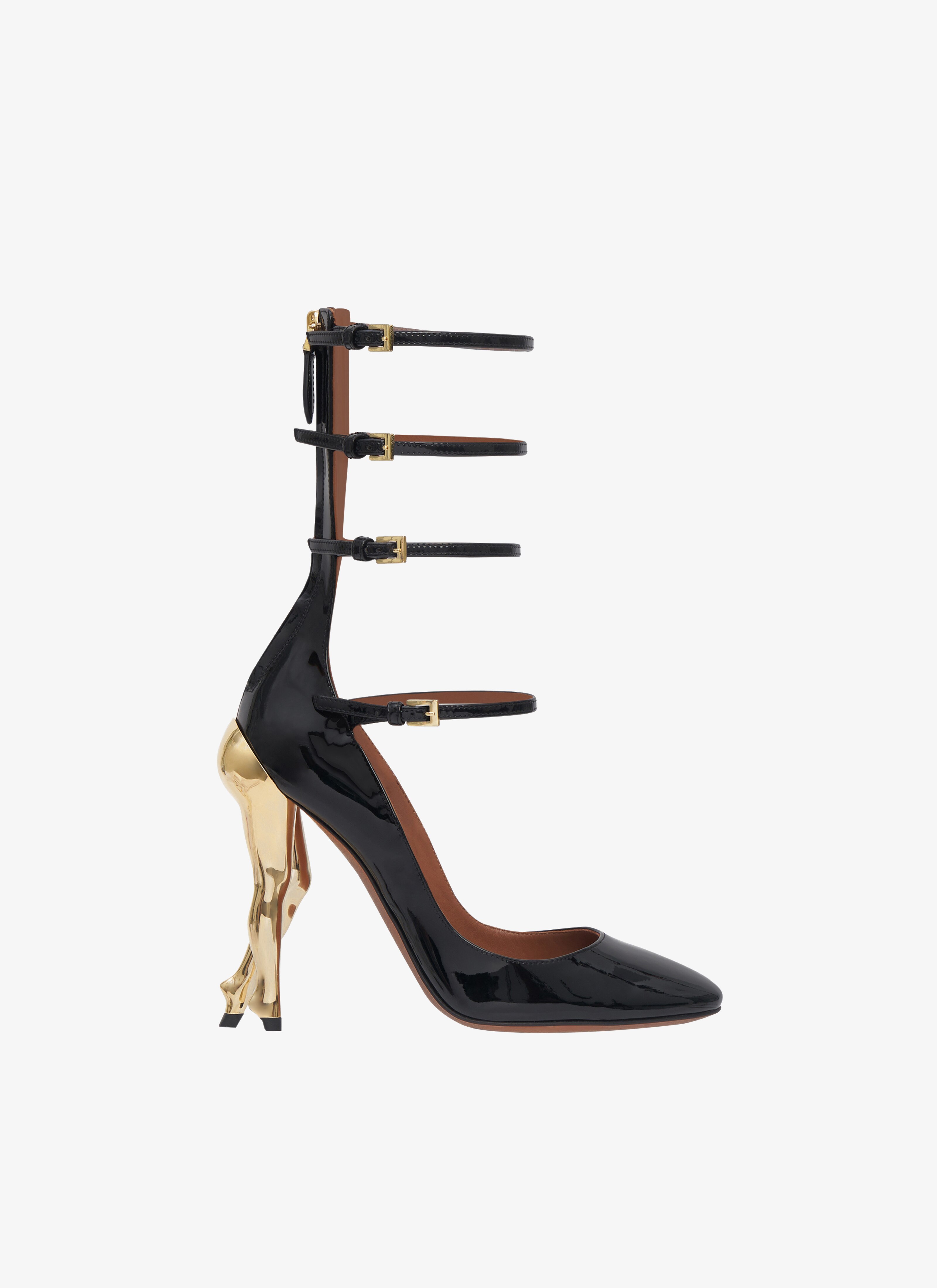 Cabaret pumps in patent calfskin maison-alaia.com